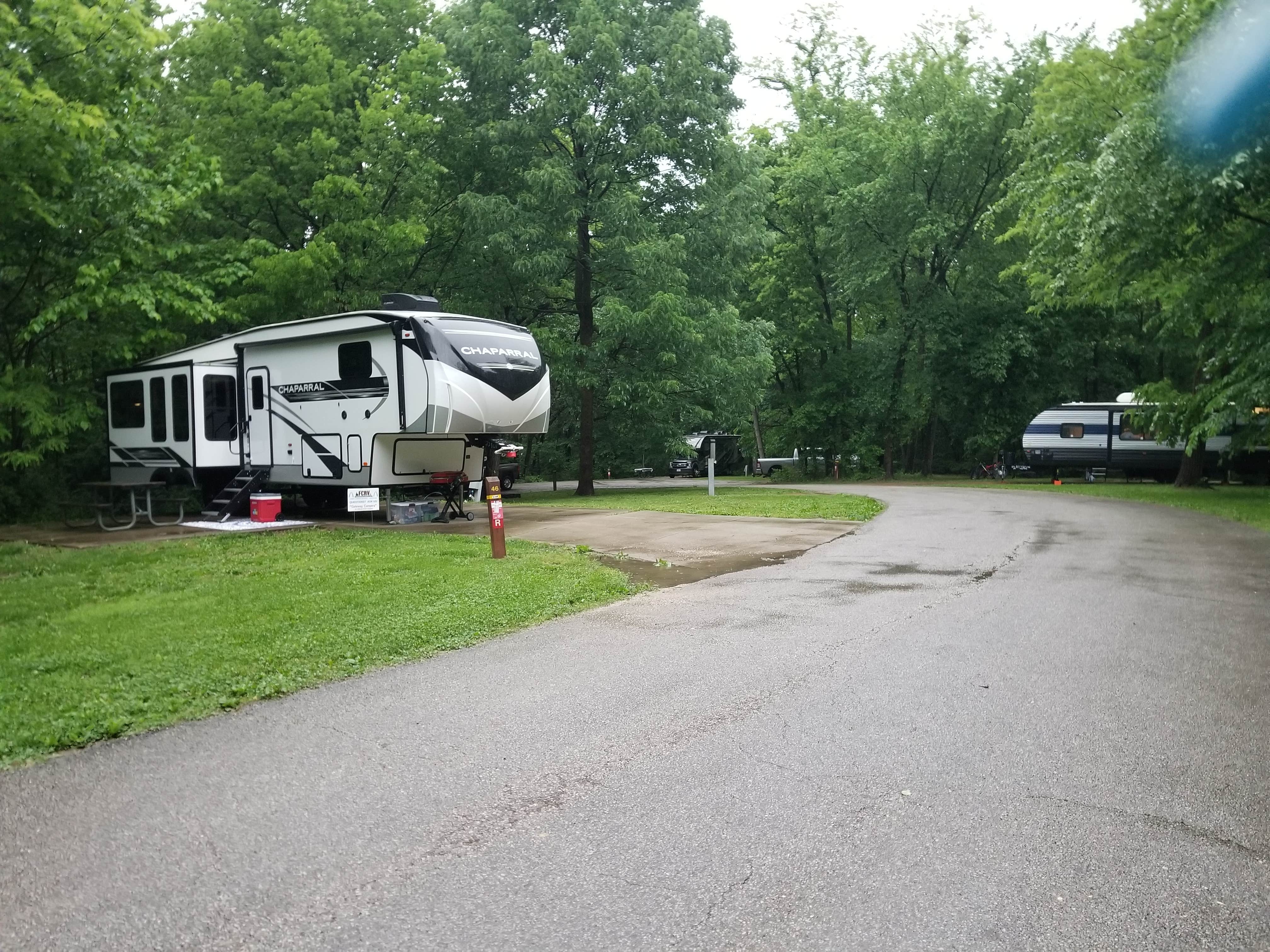 Jan S.'s photo of rv camping at Dr. Edmund A. Babler Memorial State Park Campground near Valley Park, MO