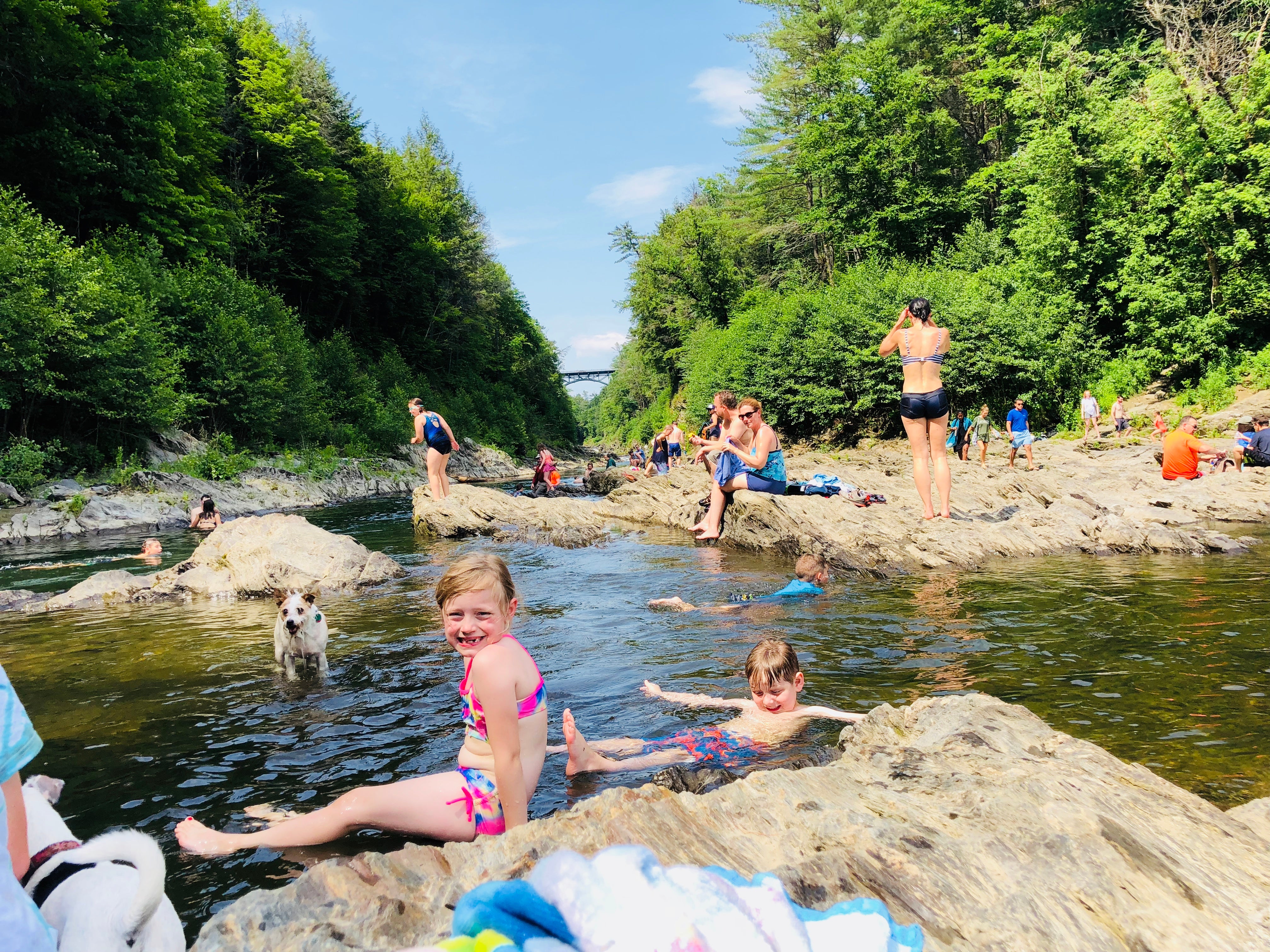 Swimming in the gorge