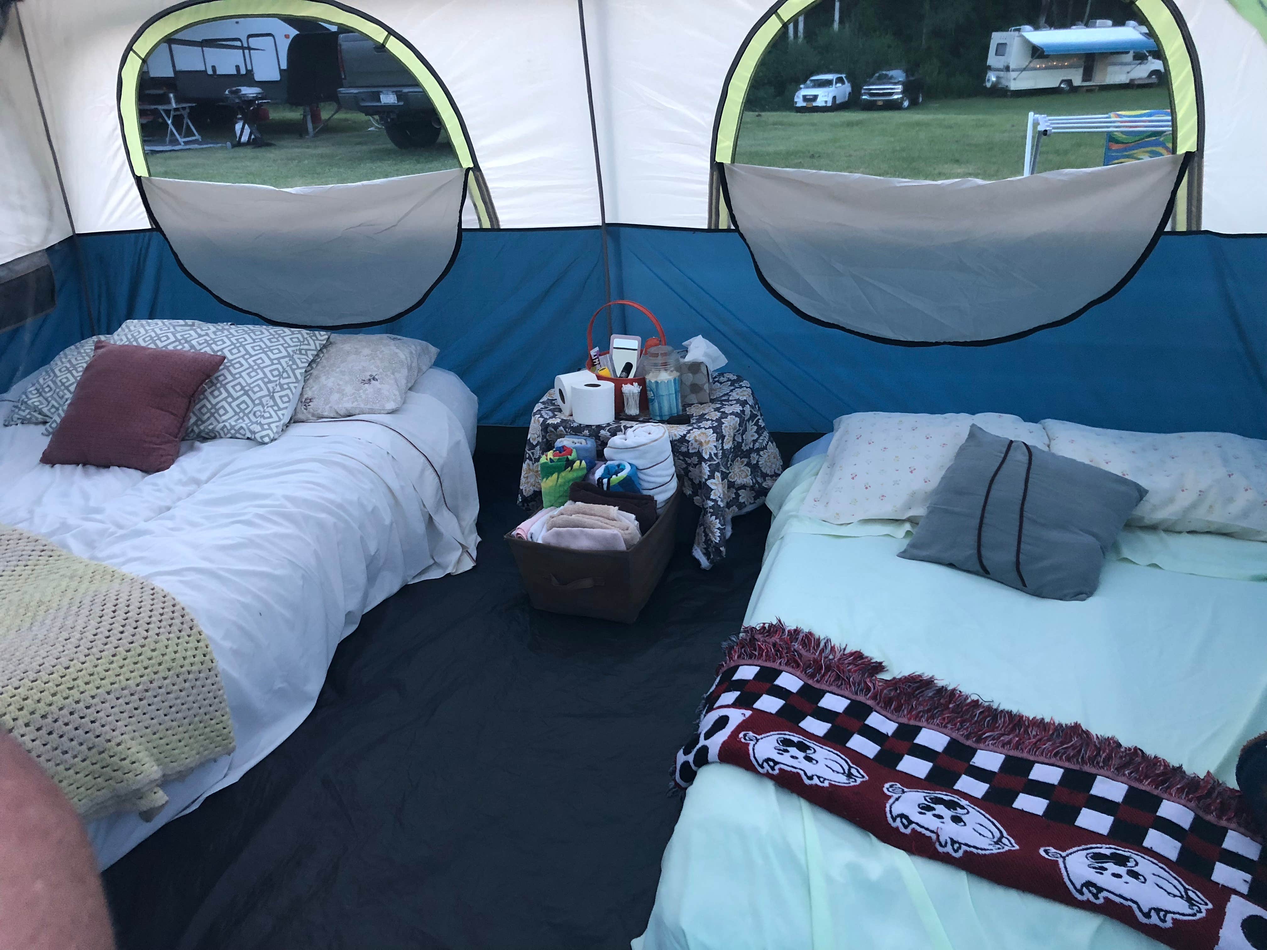 Cali C.'s photo of glamping accommodations at Stony Brook State Park Campground near Fairport, NY