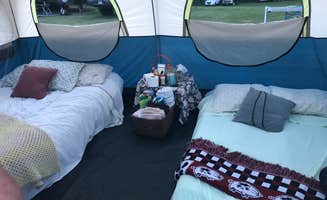 Cali C.'s photo of glamping accommodations at Stony Brook State Park Campground near Rochester, NY
