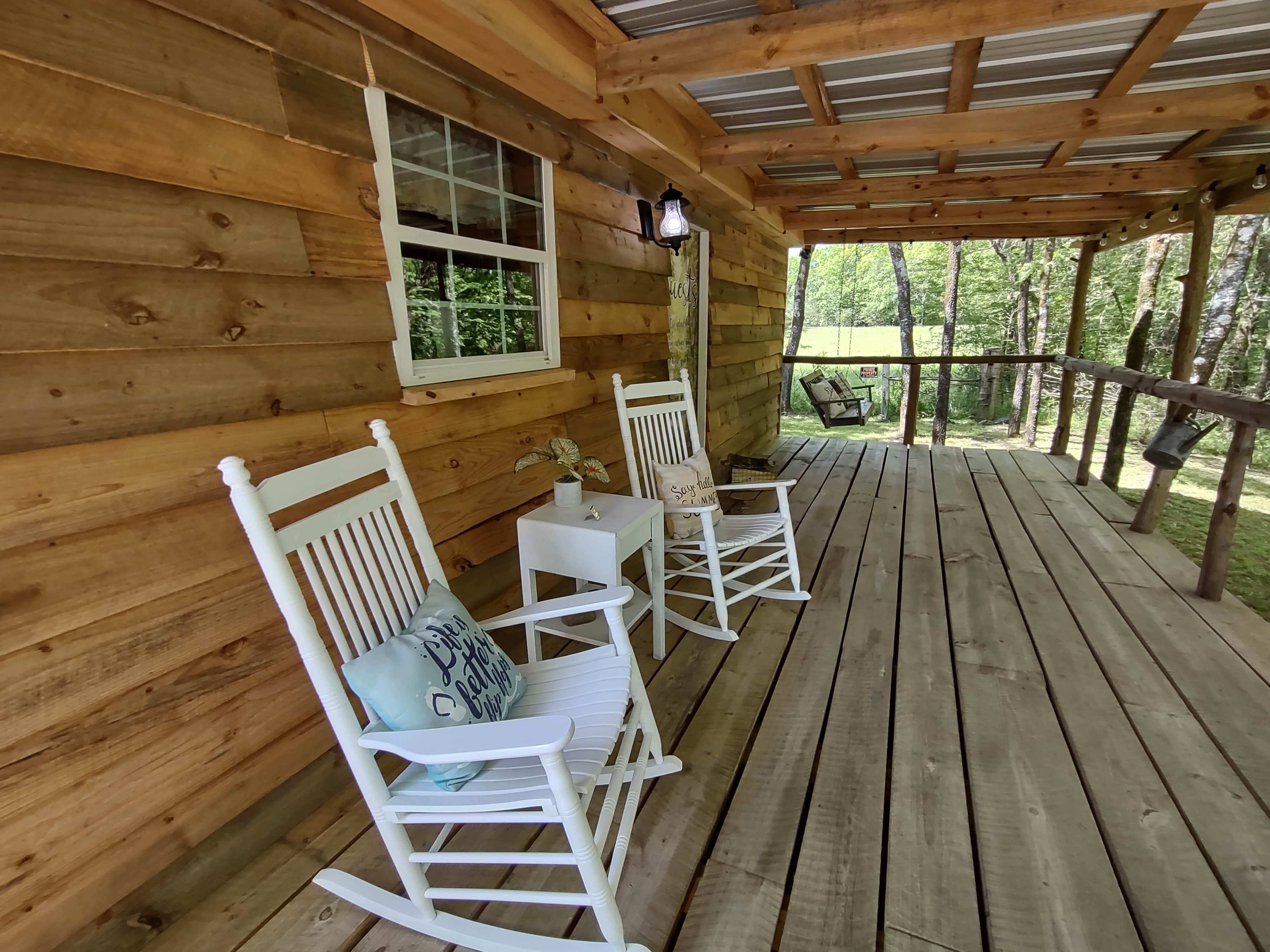 Fancy's photo of a cabin at Fancy Hill Cabins and RV Park LLC near Murfreesboro, AR