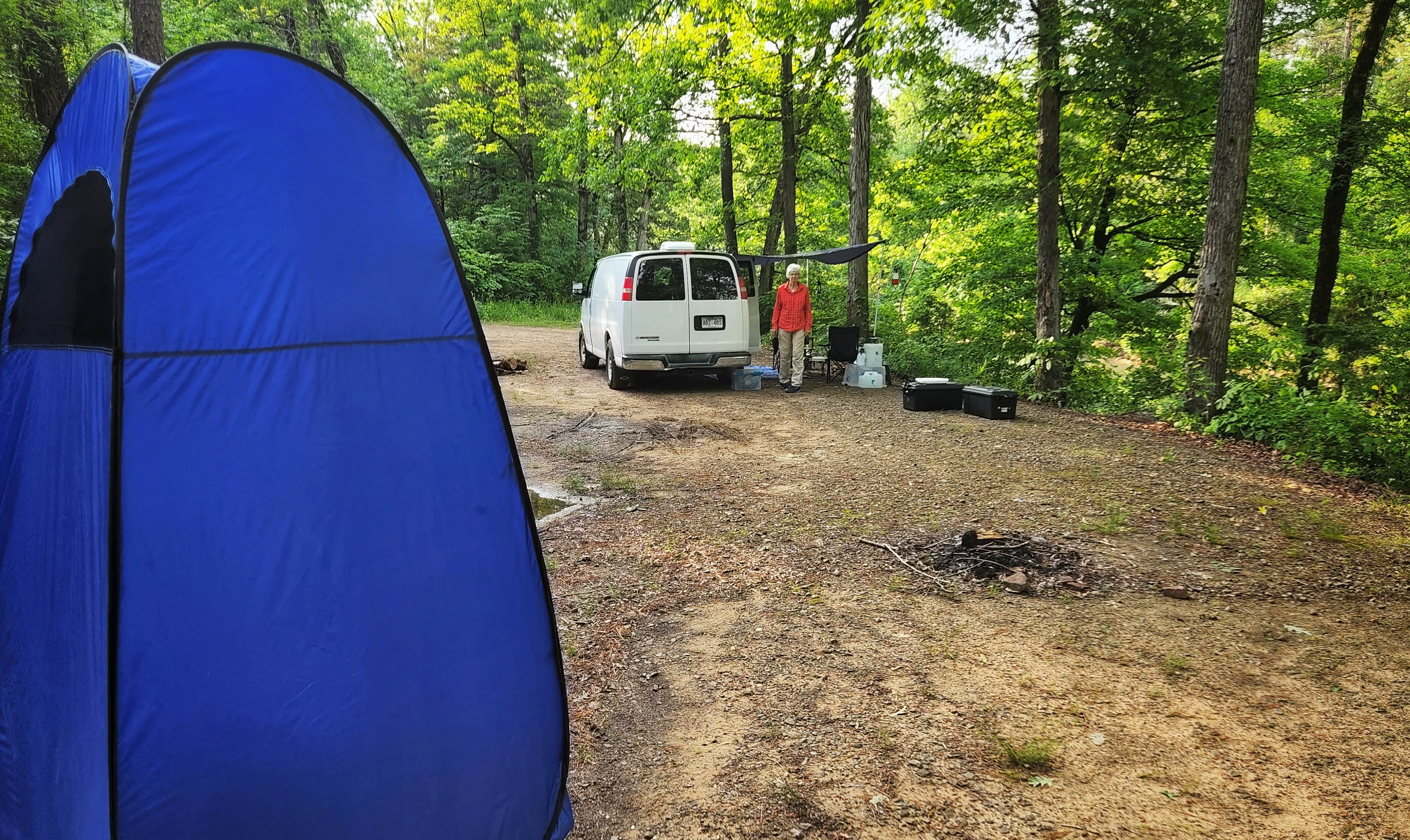 Fred S.'s photo of a dispersed camping area at Middle Fork Dispersed Site AR Ozarks near Buffalo National River