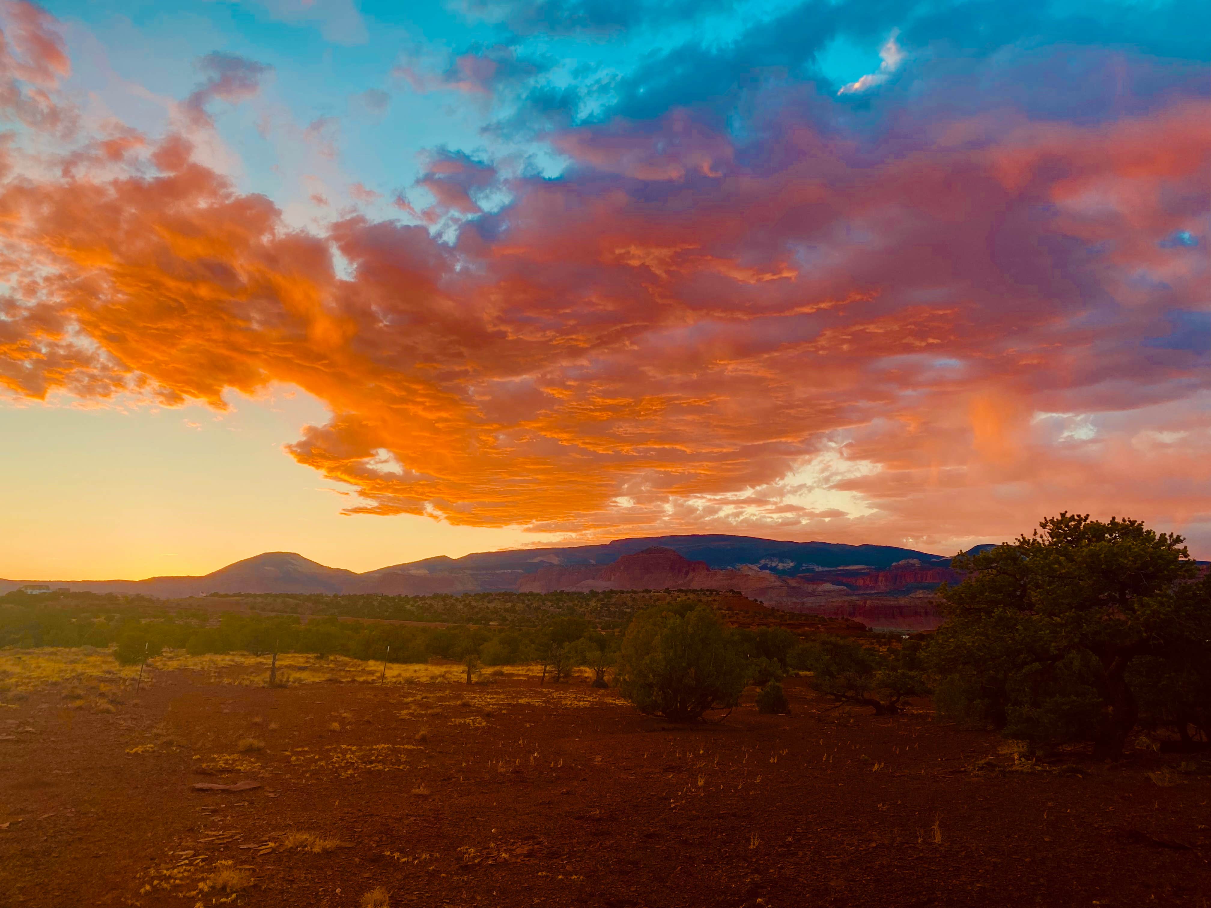 Justin E.'s photo of a dispersed camping area at Overlook Point Dispersed Site near Capitol Reef National Park