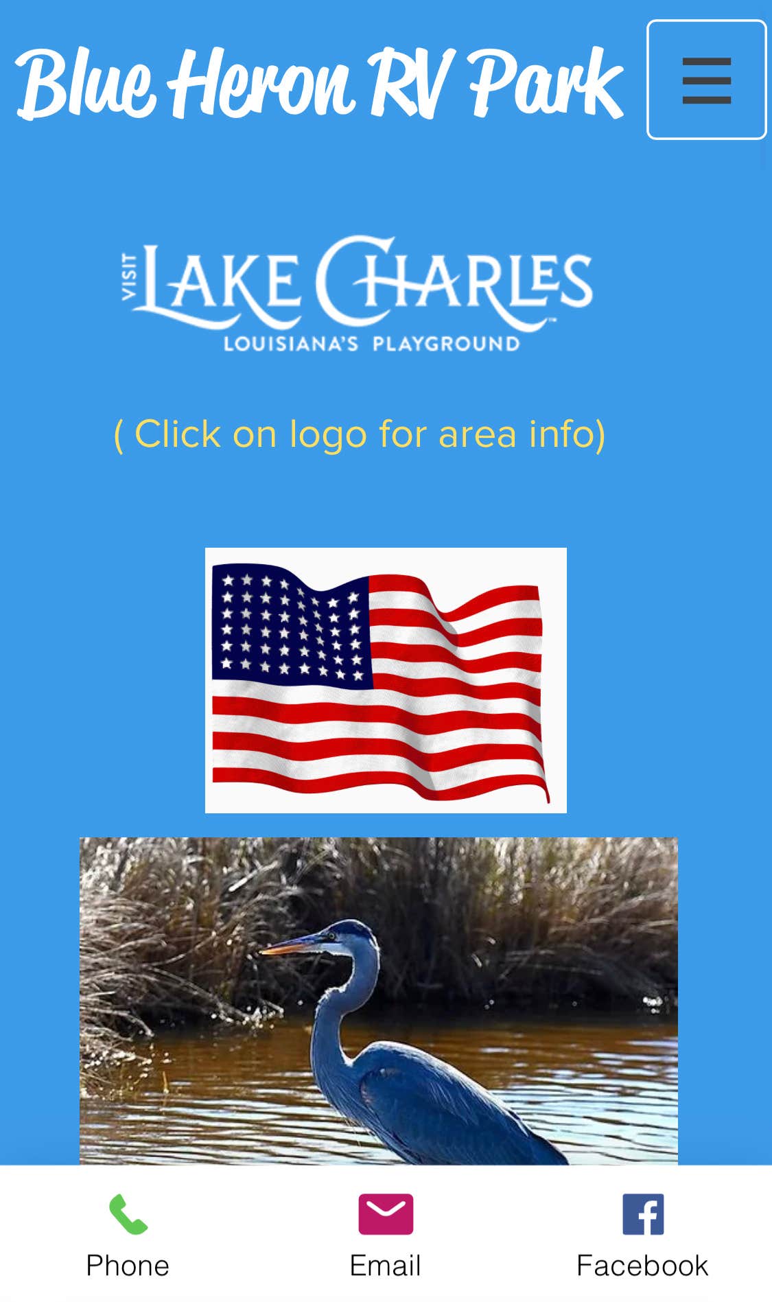 Camper-submitted photo at Blue Heron RV Park near Jennings, LA