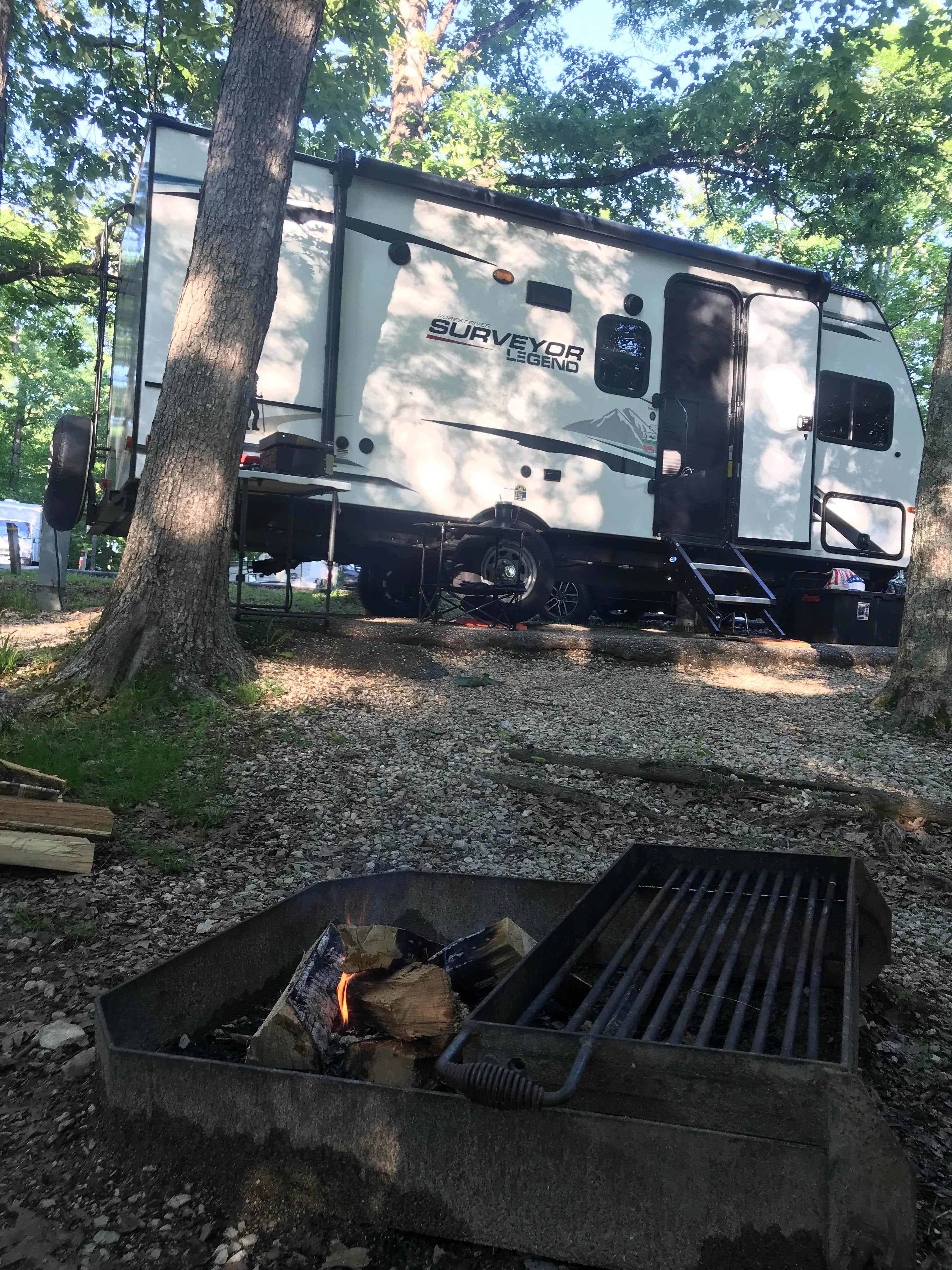 Justin R.'s photo of rv camping at Graham Cave State Park Campground near Rhineland, MO