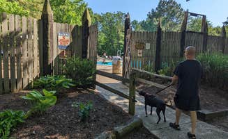 Vicki M.'s photo of camping with pets at Holly Lake Campsites near Seaford, DE