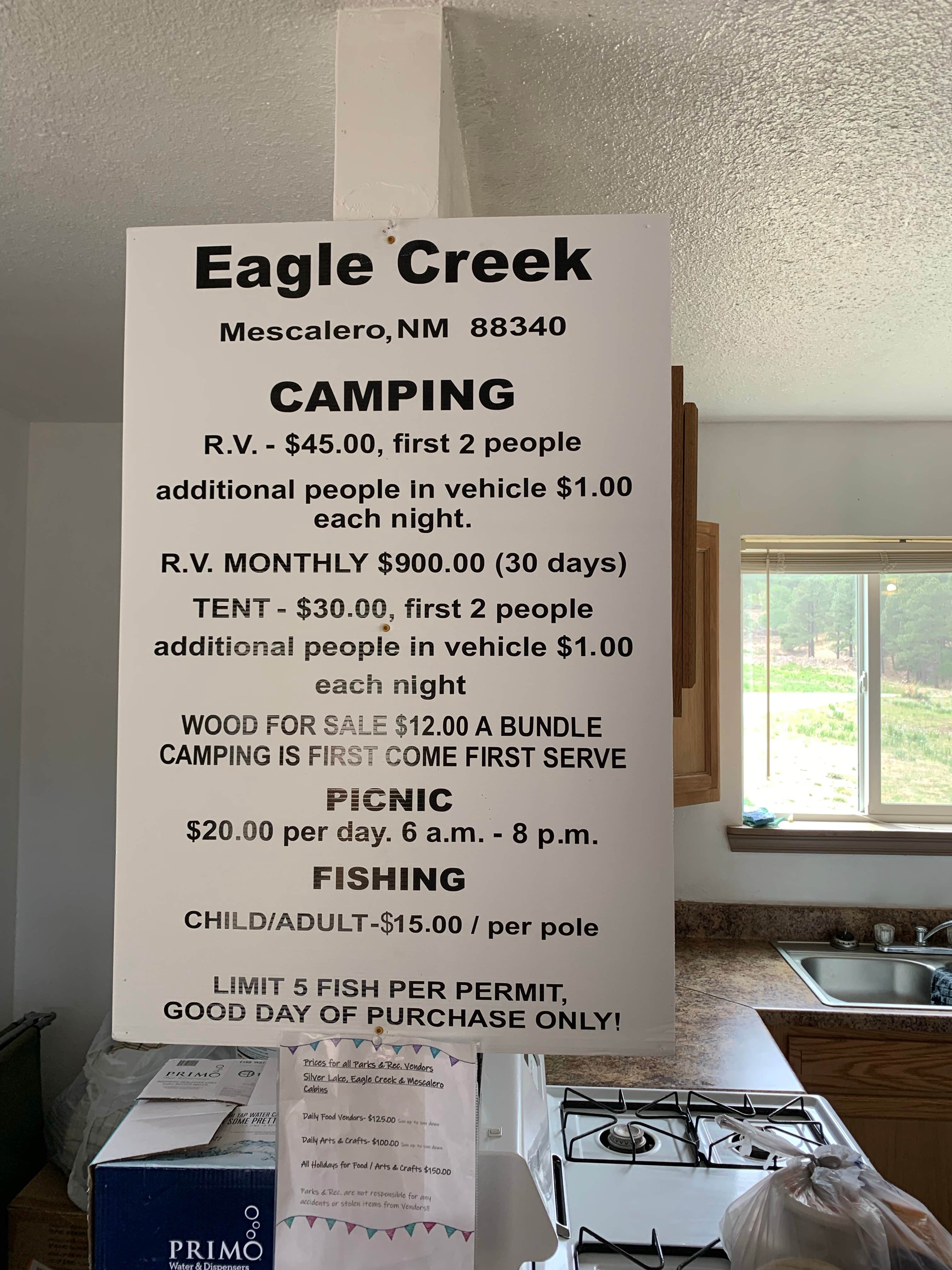 Camper-submitted photo at Eagle Creek Mescalero Cabins near Ruidoso, NM