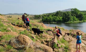 Angie S.'s photo of camping with pets at Doris Campground near Mountain Park, OK