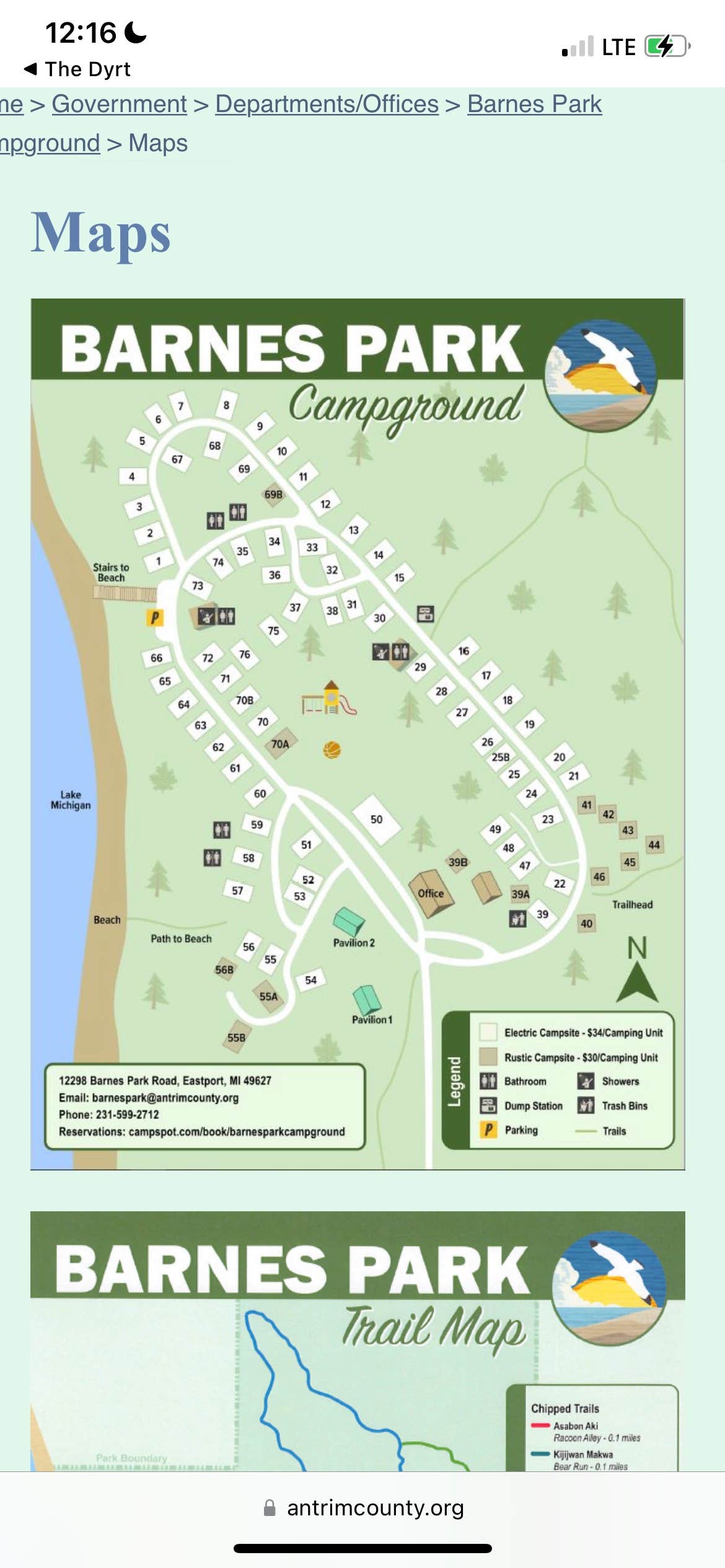 Camper-submitted photo at Barnes County Park Campground near Eastport, MI