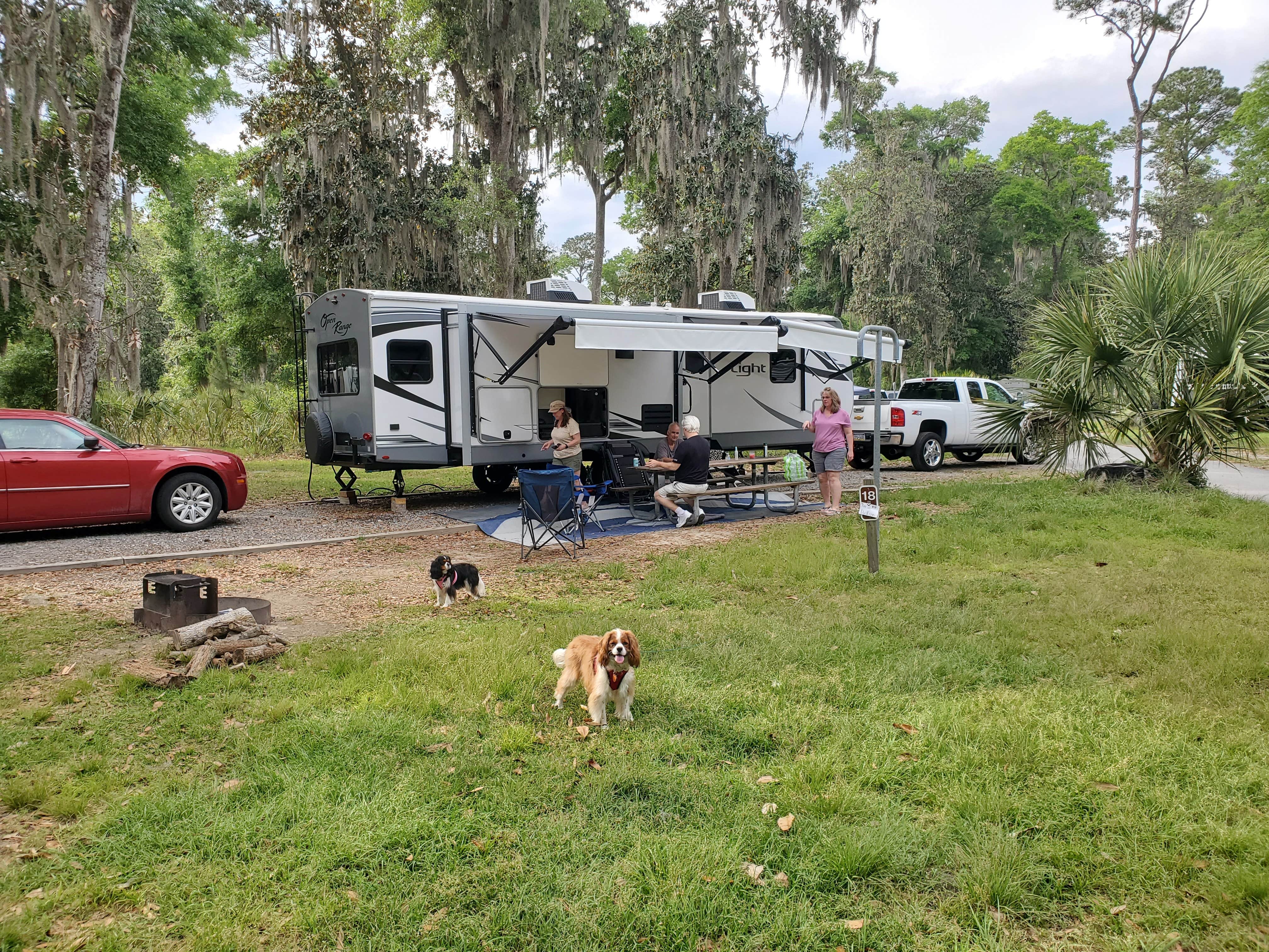 Ron H.'s photo of camping with pets at Fort McAllister State Park Campground near Savannah, GA