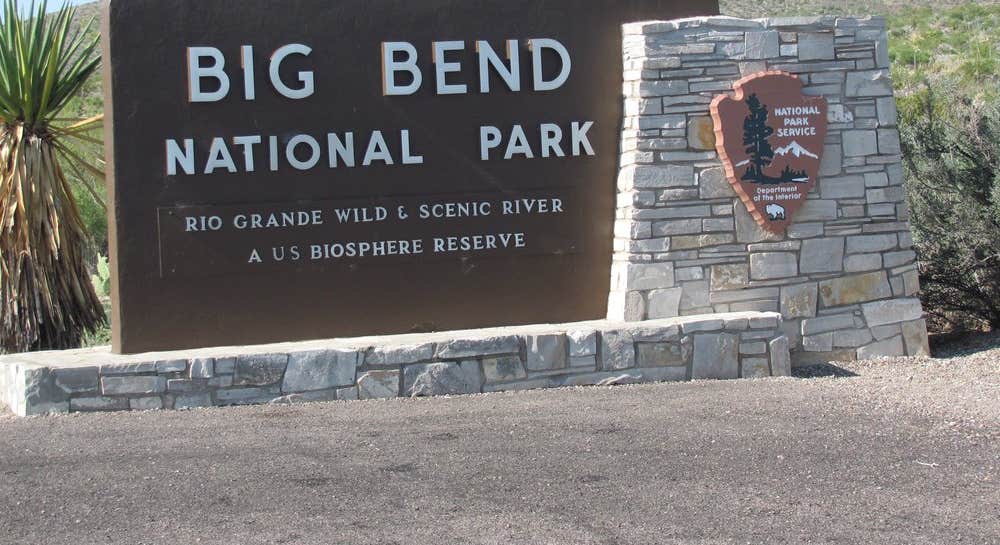 Chisos Basin Campground (Big Bend, Tx) Big Bend National Park Sign