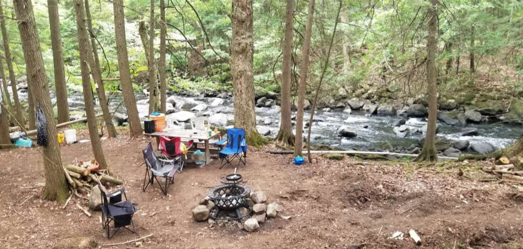 Keith D.'s photo of tent camping at Davey Falls ADK near Indian Lake, NY