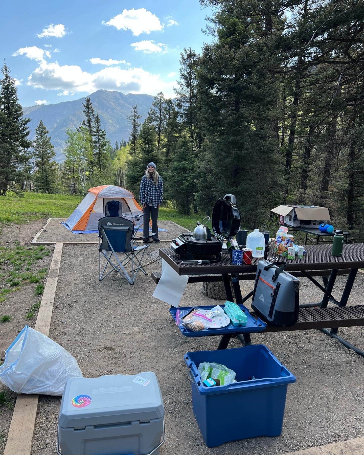 Ben R.'s photo of tent camping at Angel Creek Campground near Cascade, CO