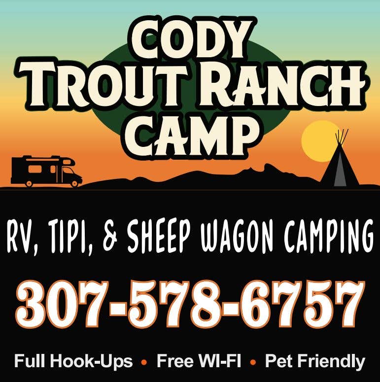 Camper-submitted photo at Cody Trout Ranch Camp - RV, Tipi, and Sheep Wagon Camping near Cowley, WY