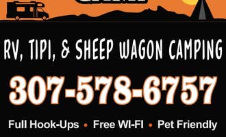 Camping near Lovell Camper Park: Cody Trout Ranch Camp - RV, Tipi, and Sheep Wagon Camping, Cody, Wyoming