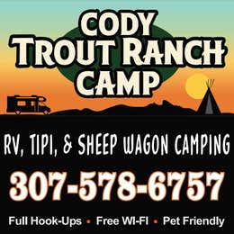 Cody Trout Ranch Camp - RV, Tipi, and Sheep Wagon Camping