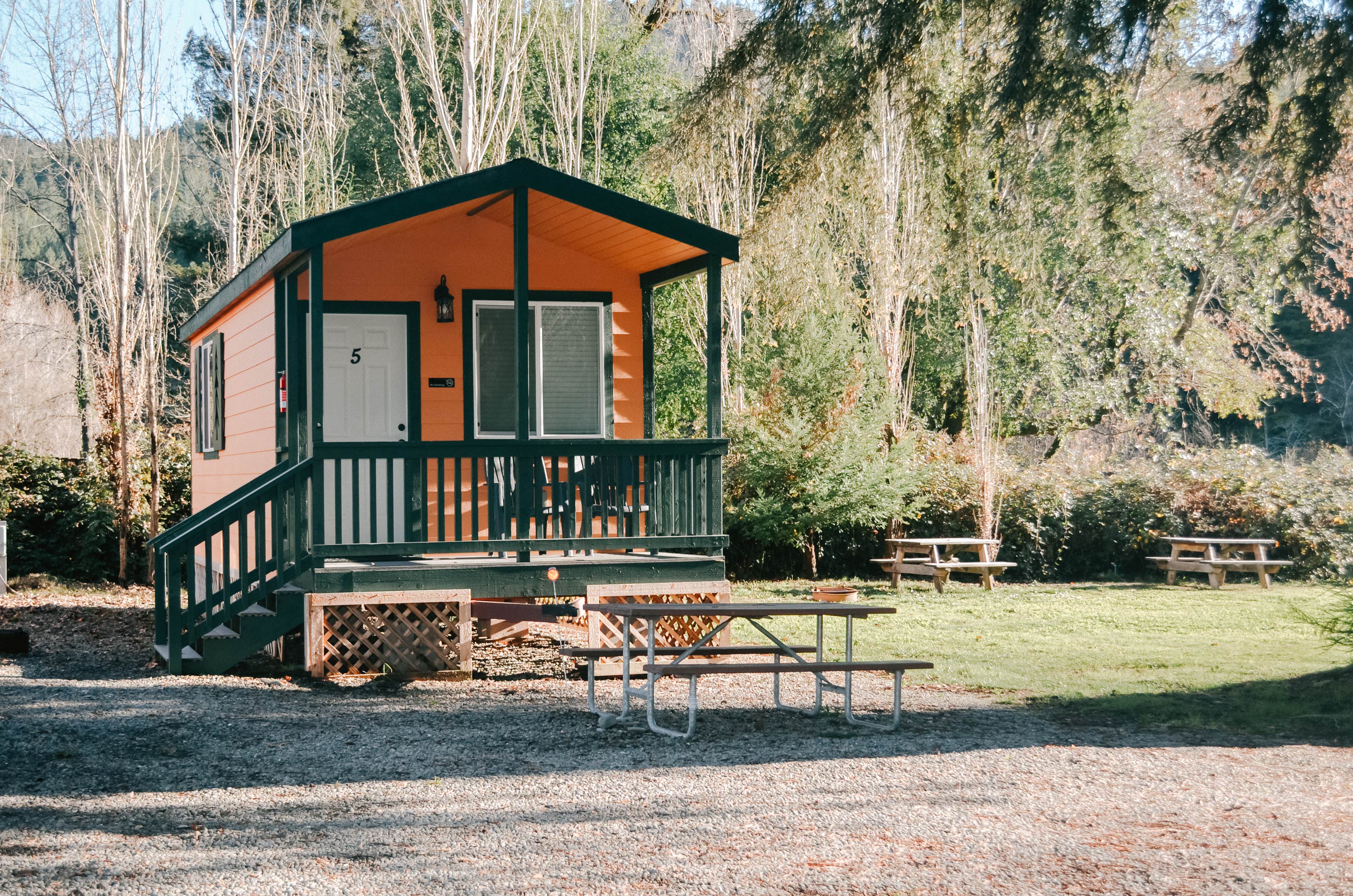 Katya Q.'s photo of a cabin at Giant Redwoods RV & Cabin Destination near Redcrest, CA