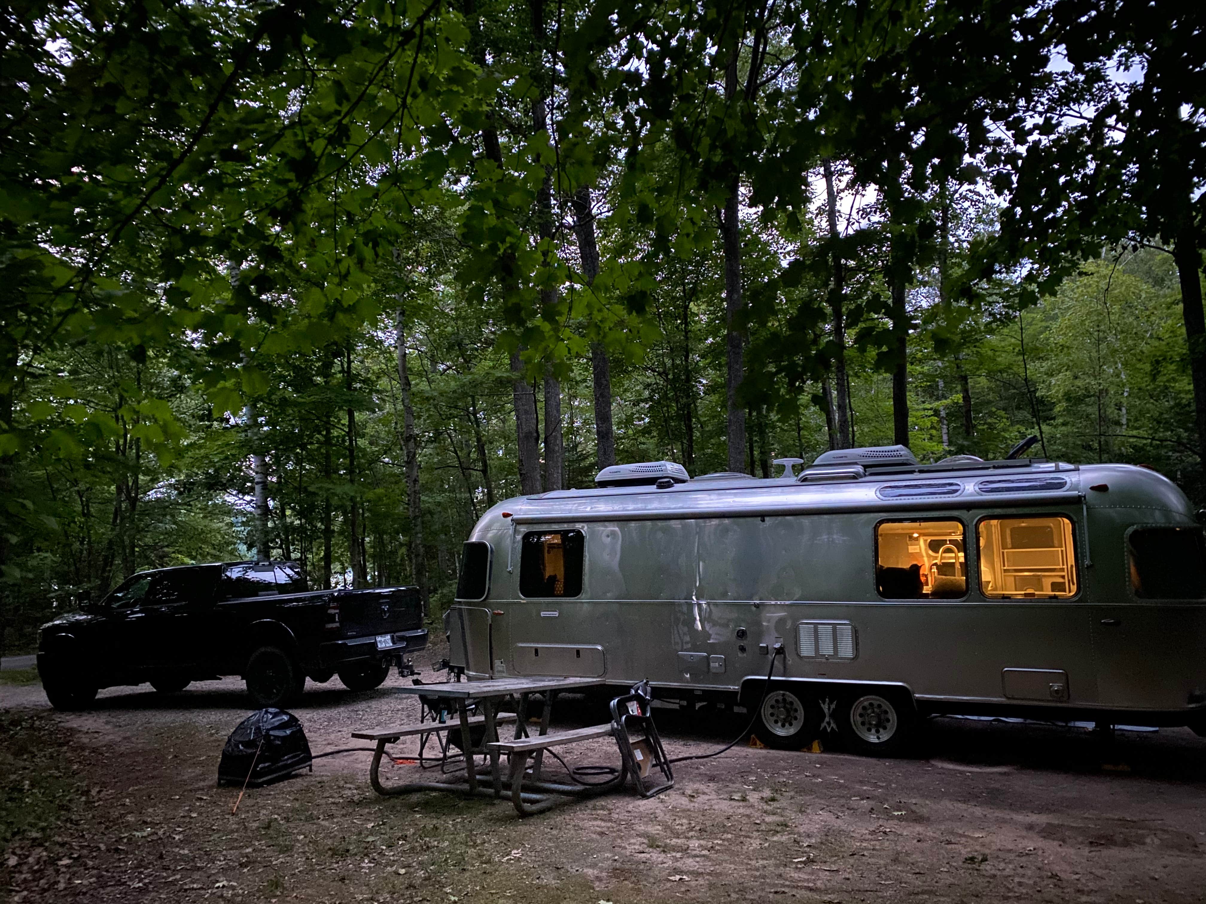 Jeff T.'s photo of rv camping at Monocle Lake near Paradise, MI
