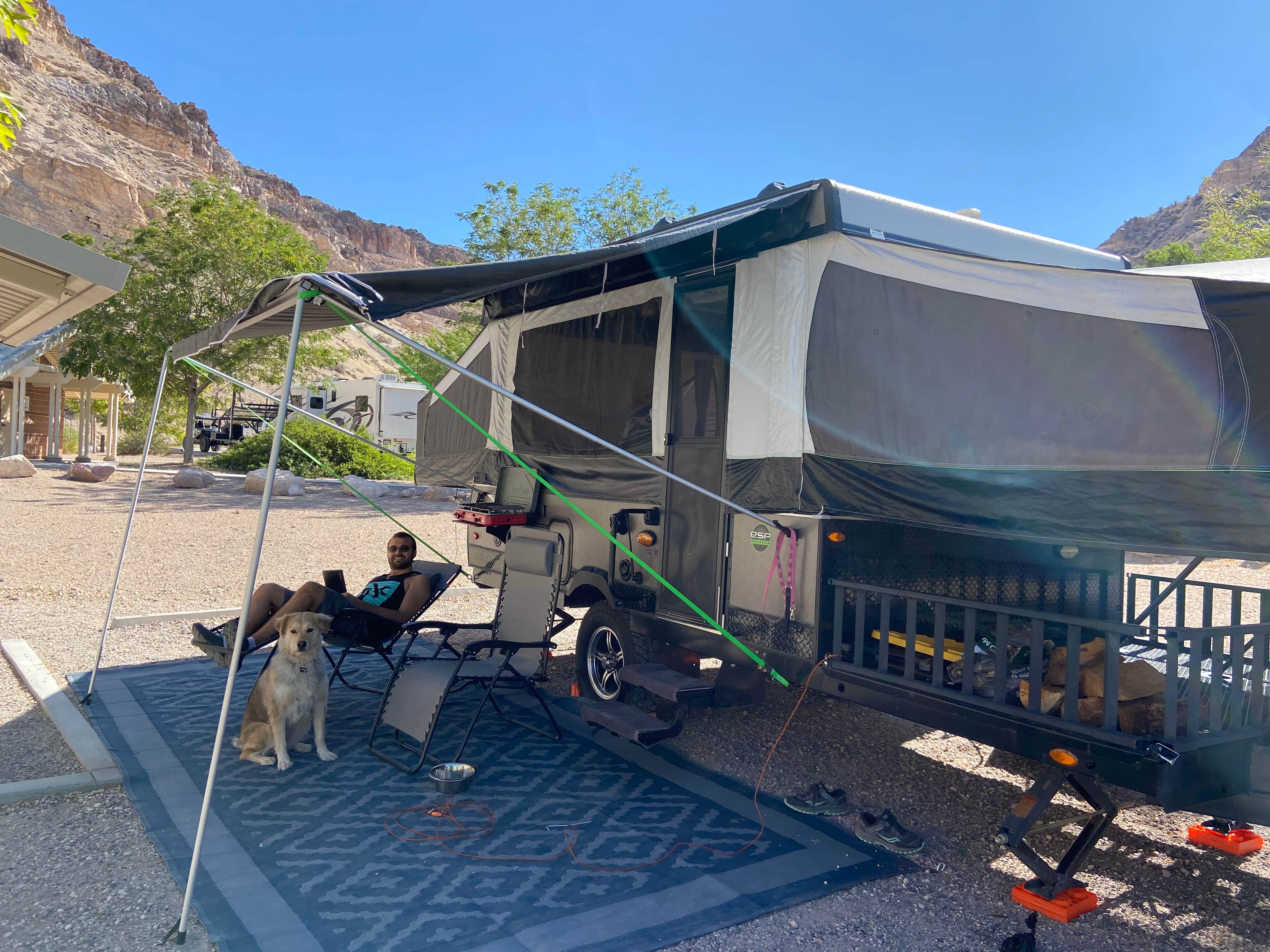 Kaitie M.'s photo of camping with pets at Kershaw-Ryan State Park in Nevada