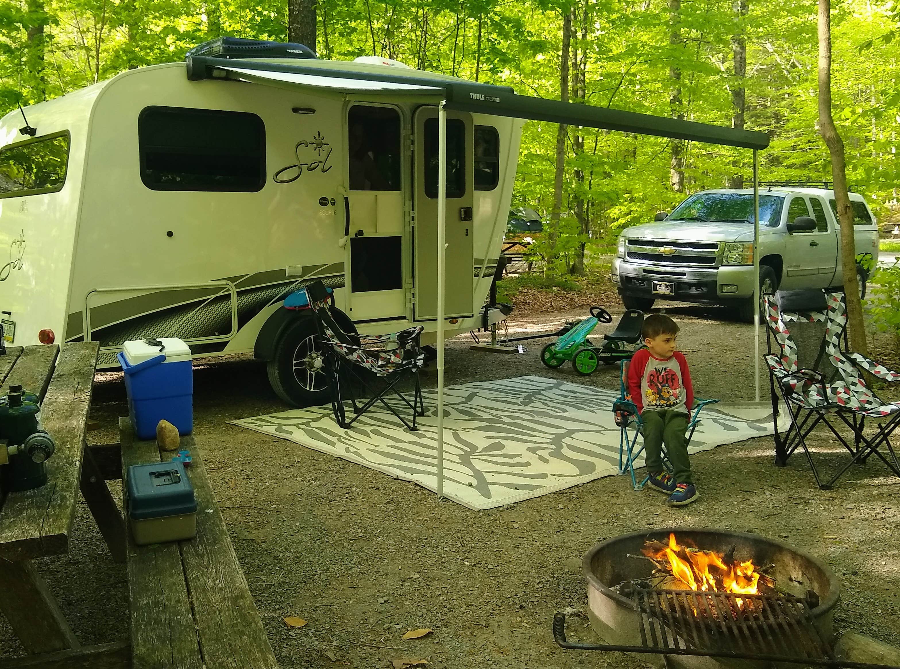 John Z.'s photo of rv camping at Worlds End State Park Campground near Shunk, PA