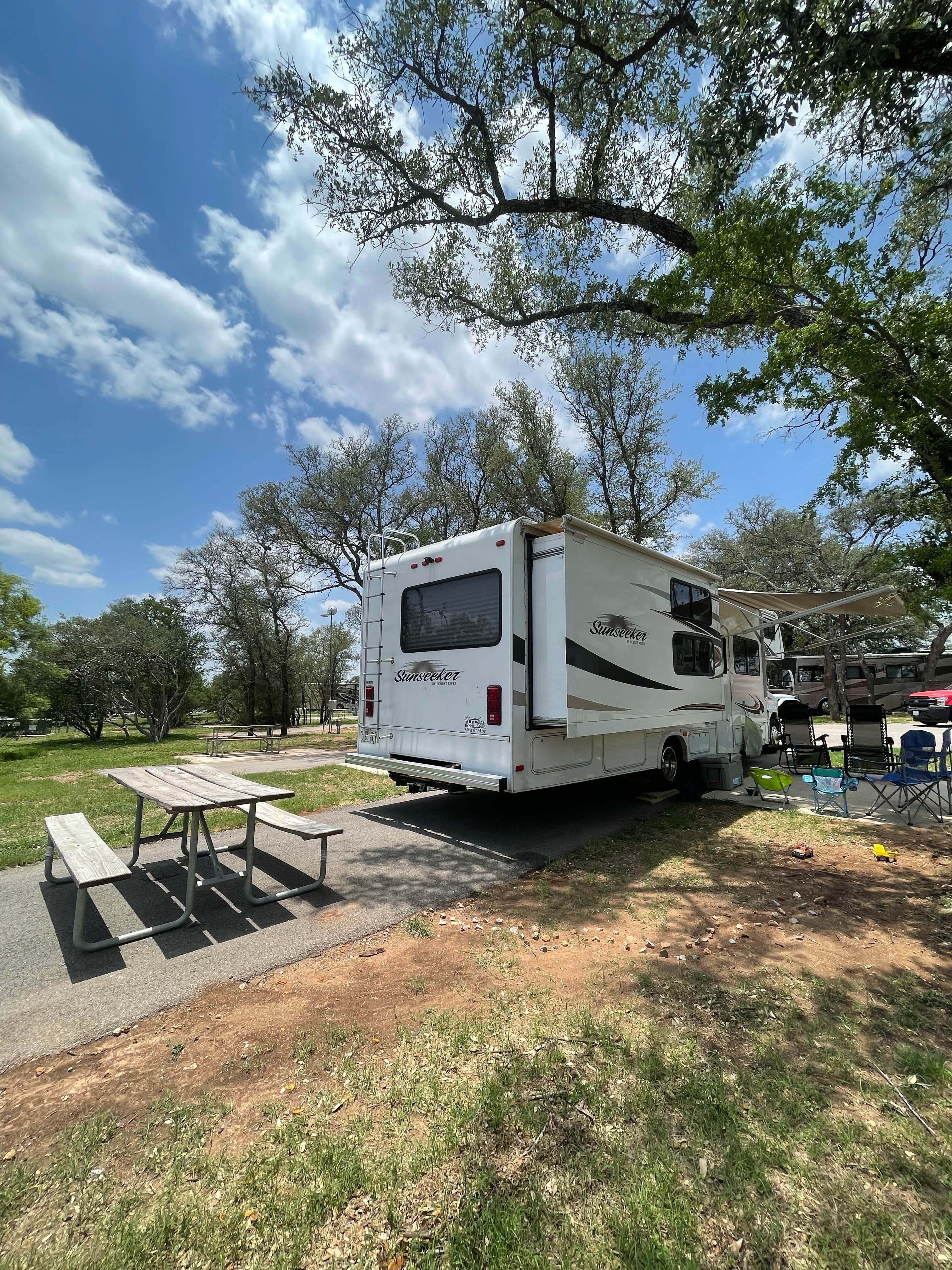 Camping near Grelle - Lake Travis: Open Air Resorts, Spicewood, Texas