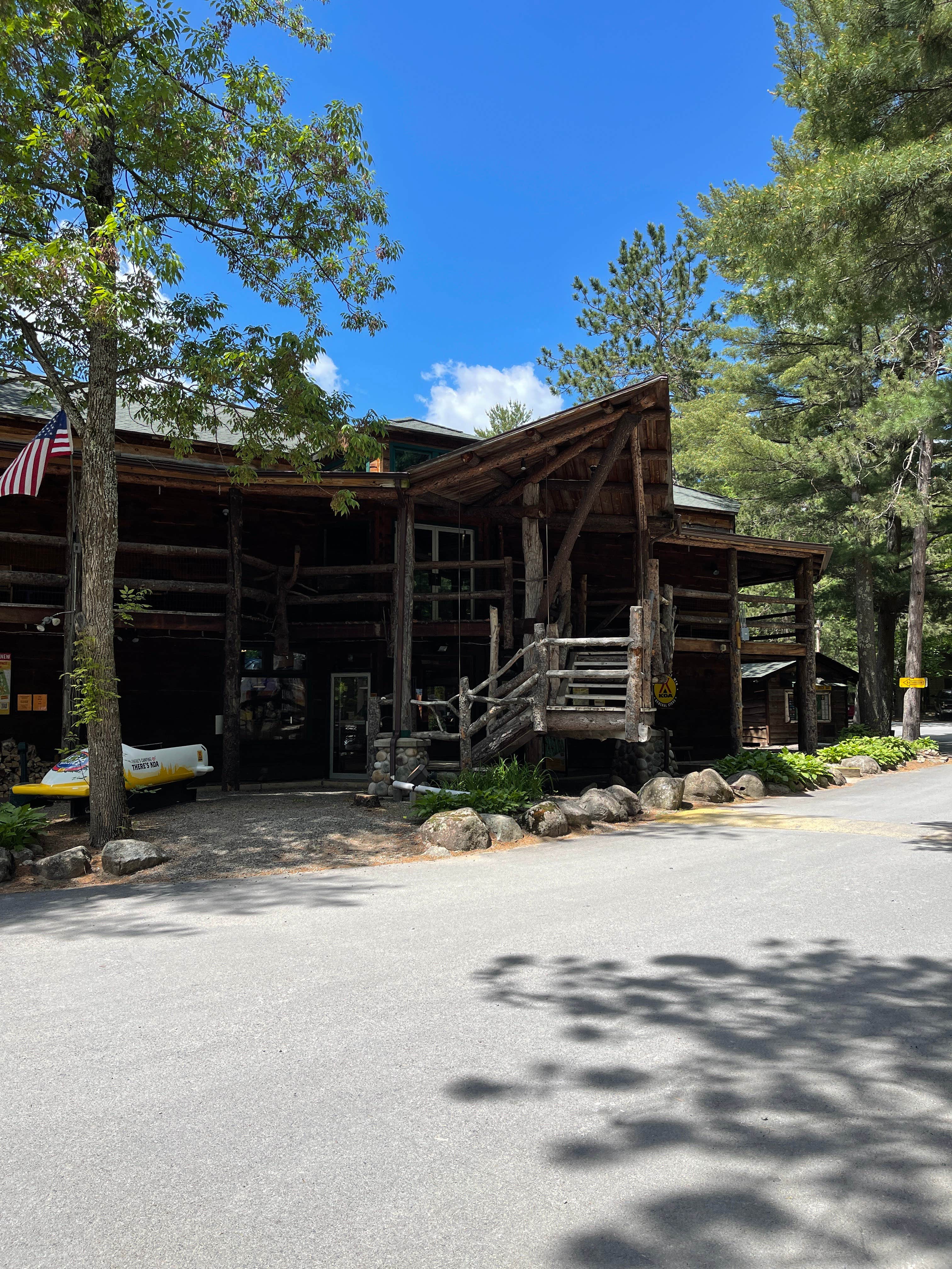 Mary Elisabeth D.'s photo of a cabin at Lake Placid/Whiteface Mountain KOA Holiday near Grand Isle, VT