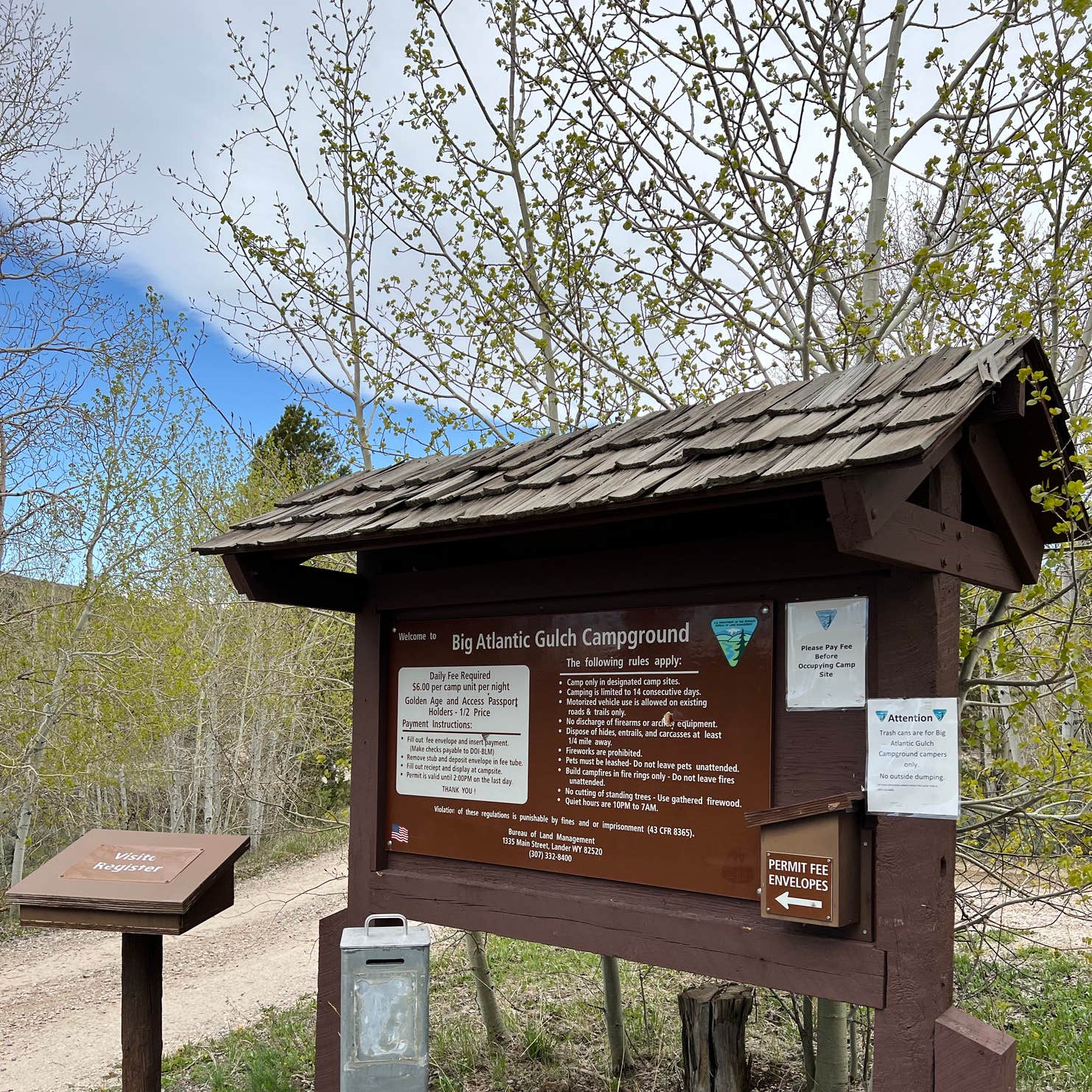 Big Atlantic Gulch Campground — Bureau Of Land Management Lander, WY
