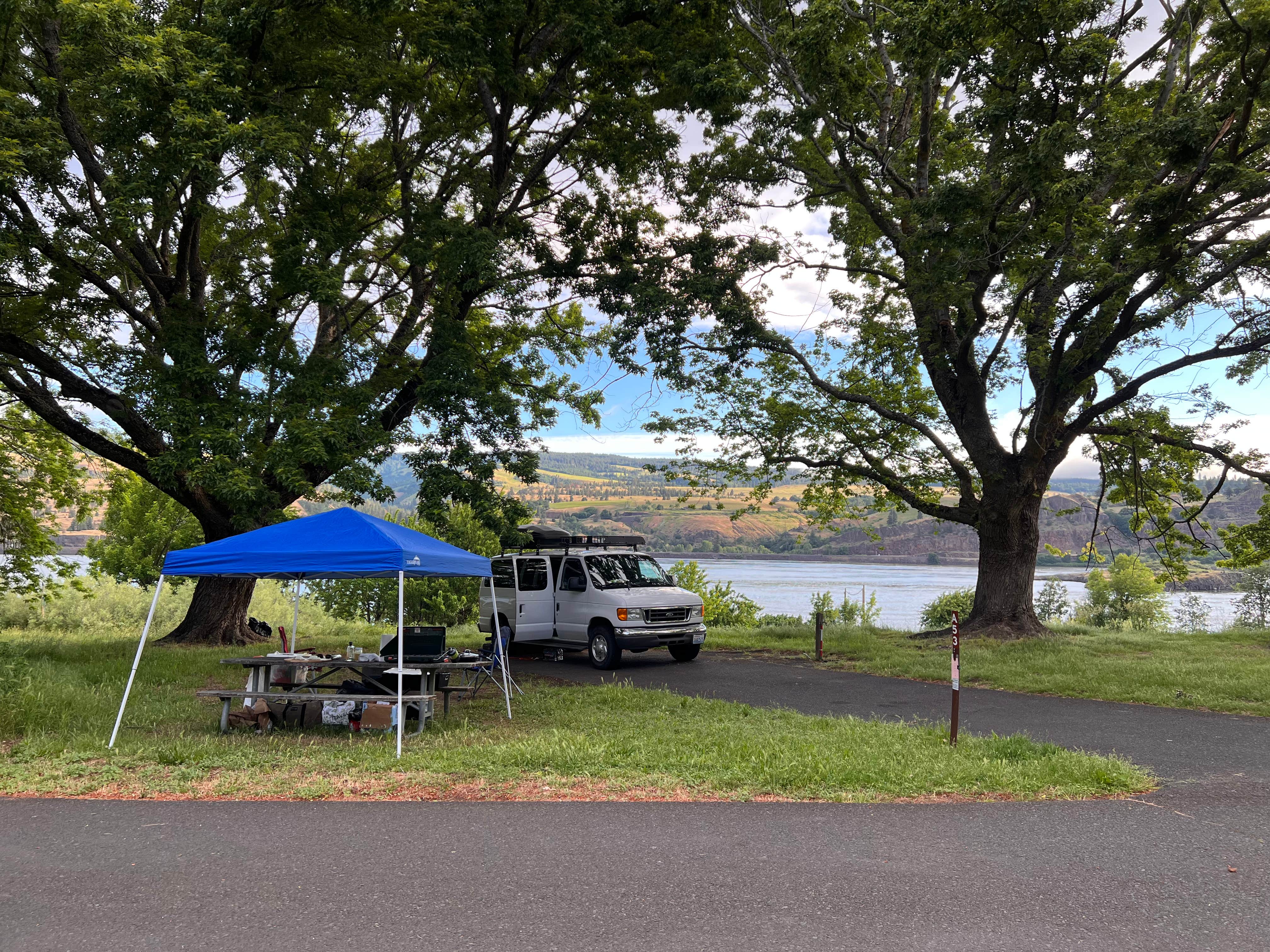 Roman K.'s photo of rv camping at Memaloose State Park Campground near Hood River, OR