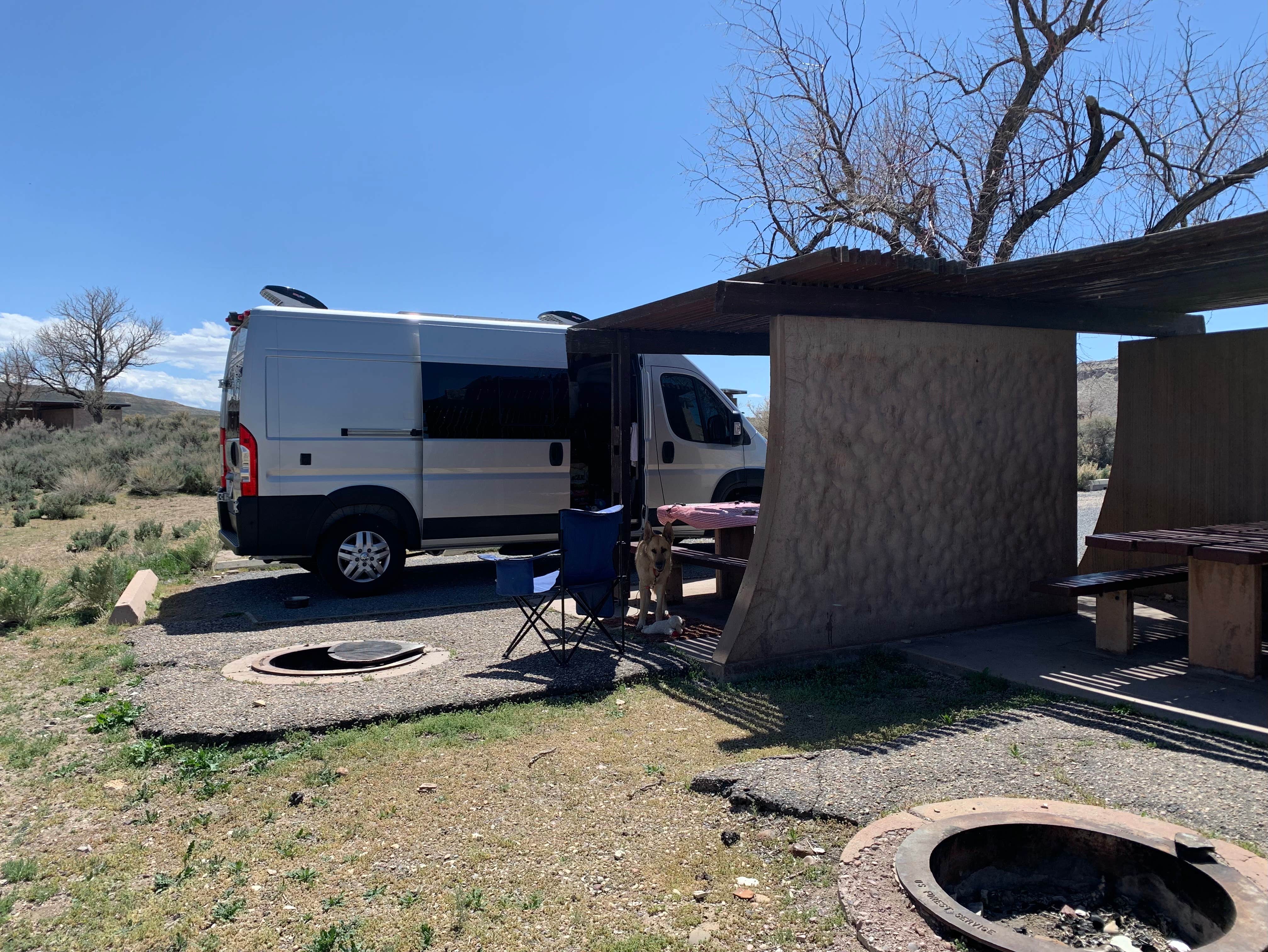 Fern's photo of rv camping at Firehole Canyon Campground near Green River, WY