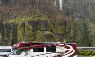 Camping near Moorage Camp and Boat Launch — Beacon Rock State Park: Multnomah Falls Parking Lot (Day Use), Bridal Veil, Oregon