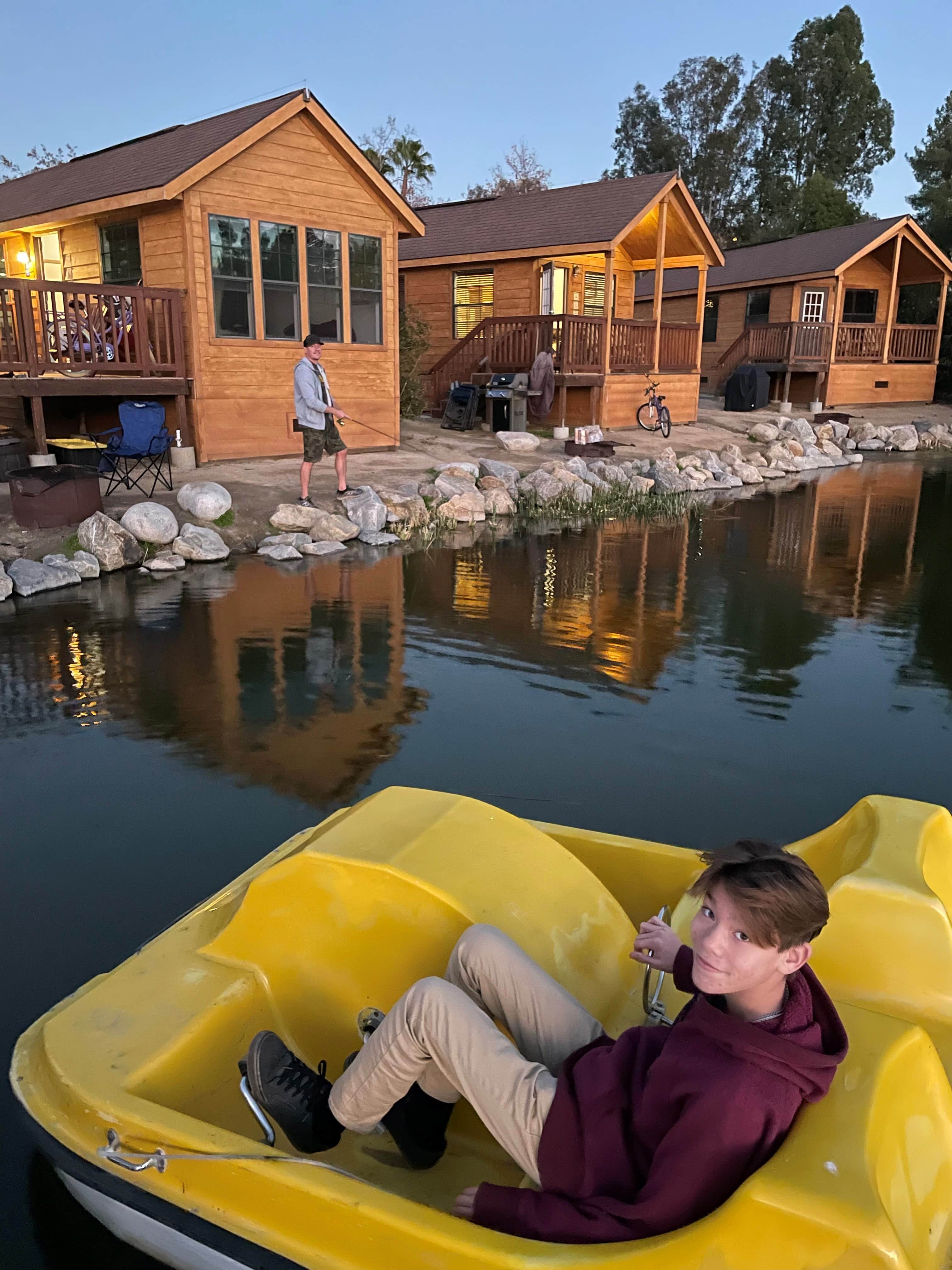 Shawna F.'s photo of glamping accommodations at Santee Lakes Recreation Preserve near Vista, CA