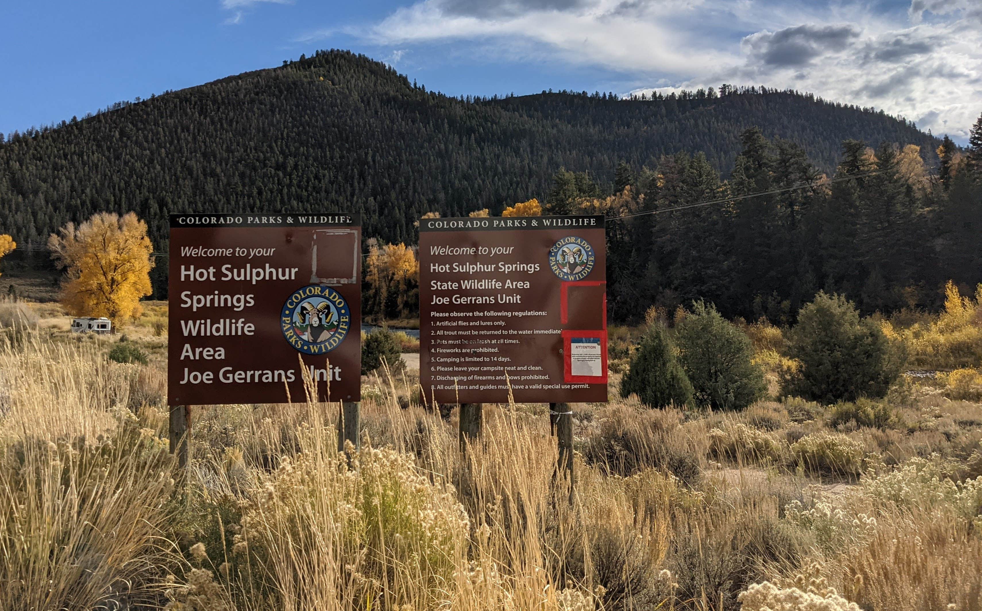Camper-submitted photo at Hot Sulphur Springs SWA - Joe Gerrans Unit near Heeney, CO
