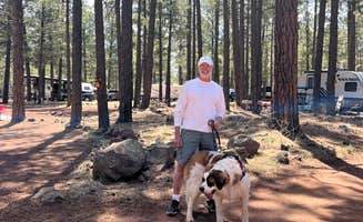 deb's photo of camping with pets at Woody Mountain Campground & RV Park near Flagstaff, AZ