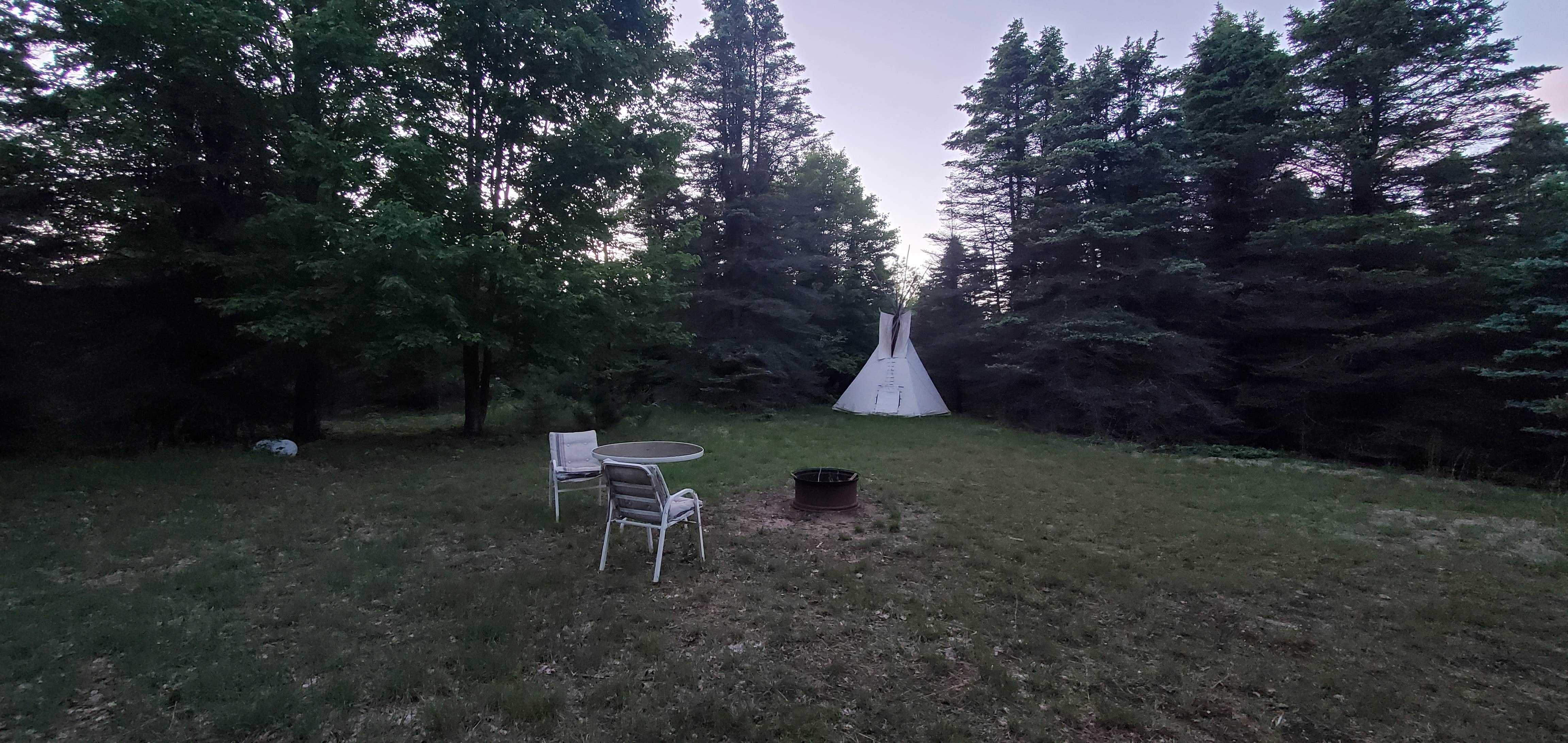 Julia Z.'s photo of tent camping at Camp Stonewood Ranch near Gaylord, MI