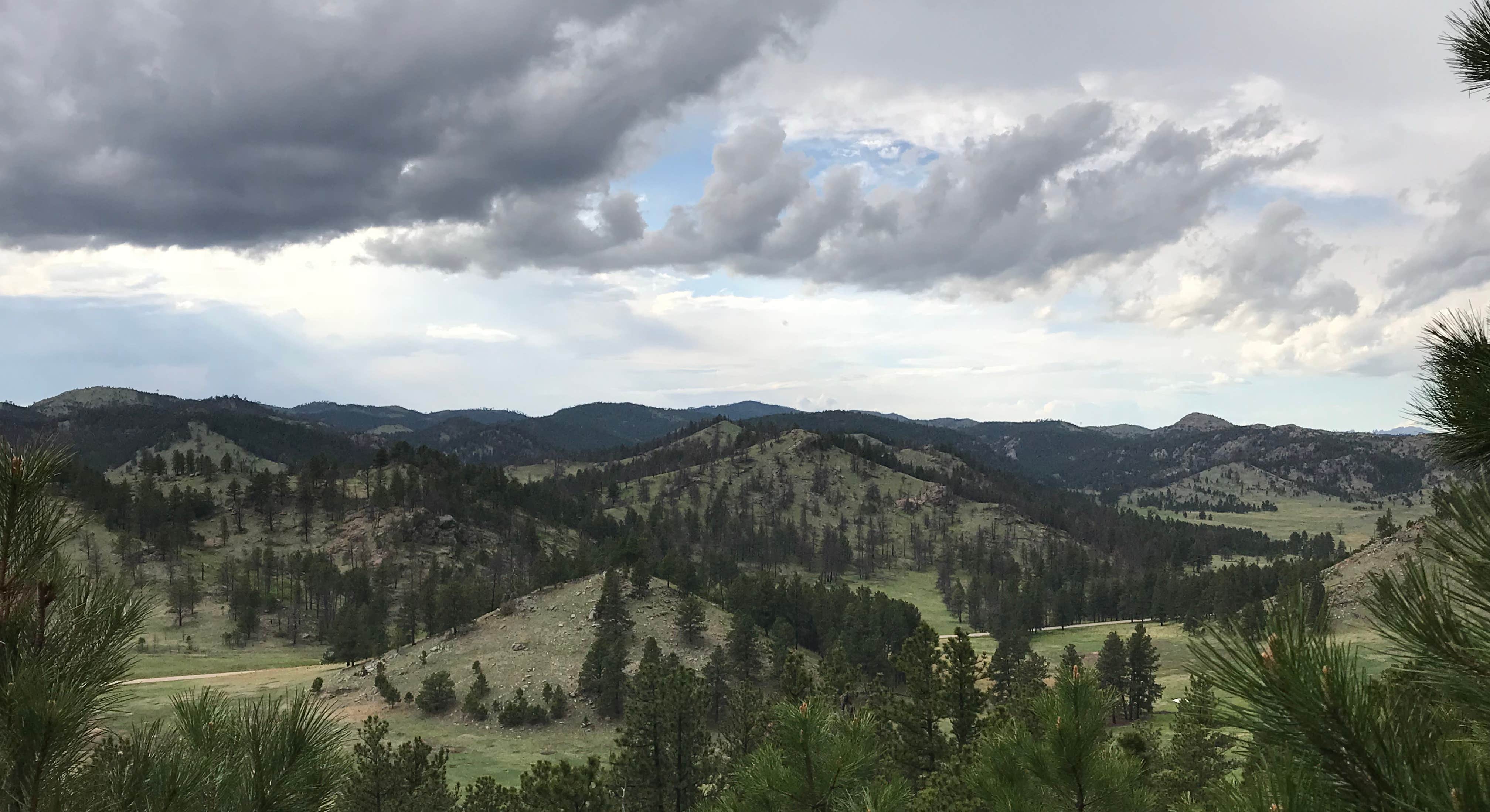 Near Elk Mountain Campground Mountain Range View in Wind Cave National Park
