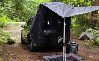 Mario E.'s photo of a dispersed camping area at South Fork Snoqualmie River Dispersed Site near Mill Creek, WA