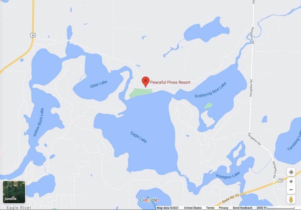 Camper-submitted photo at Peaceful Pines Resort near Minocqua, WI