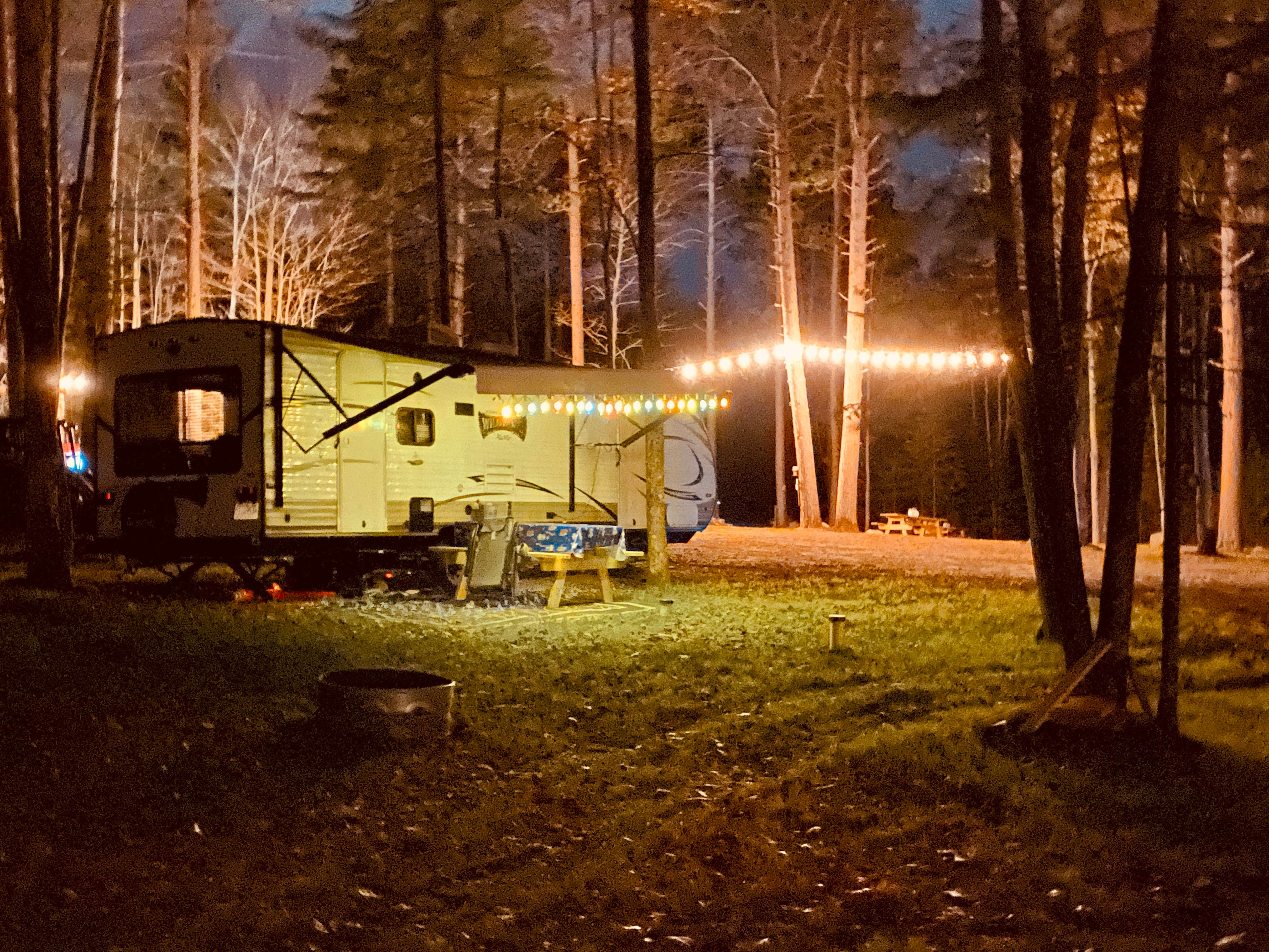 Chris W.'s photo of rv camping at Peaceful Pines Resort near Chequamegon-Nicolet National Forest