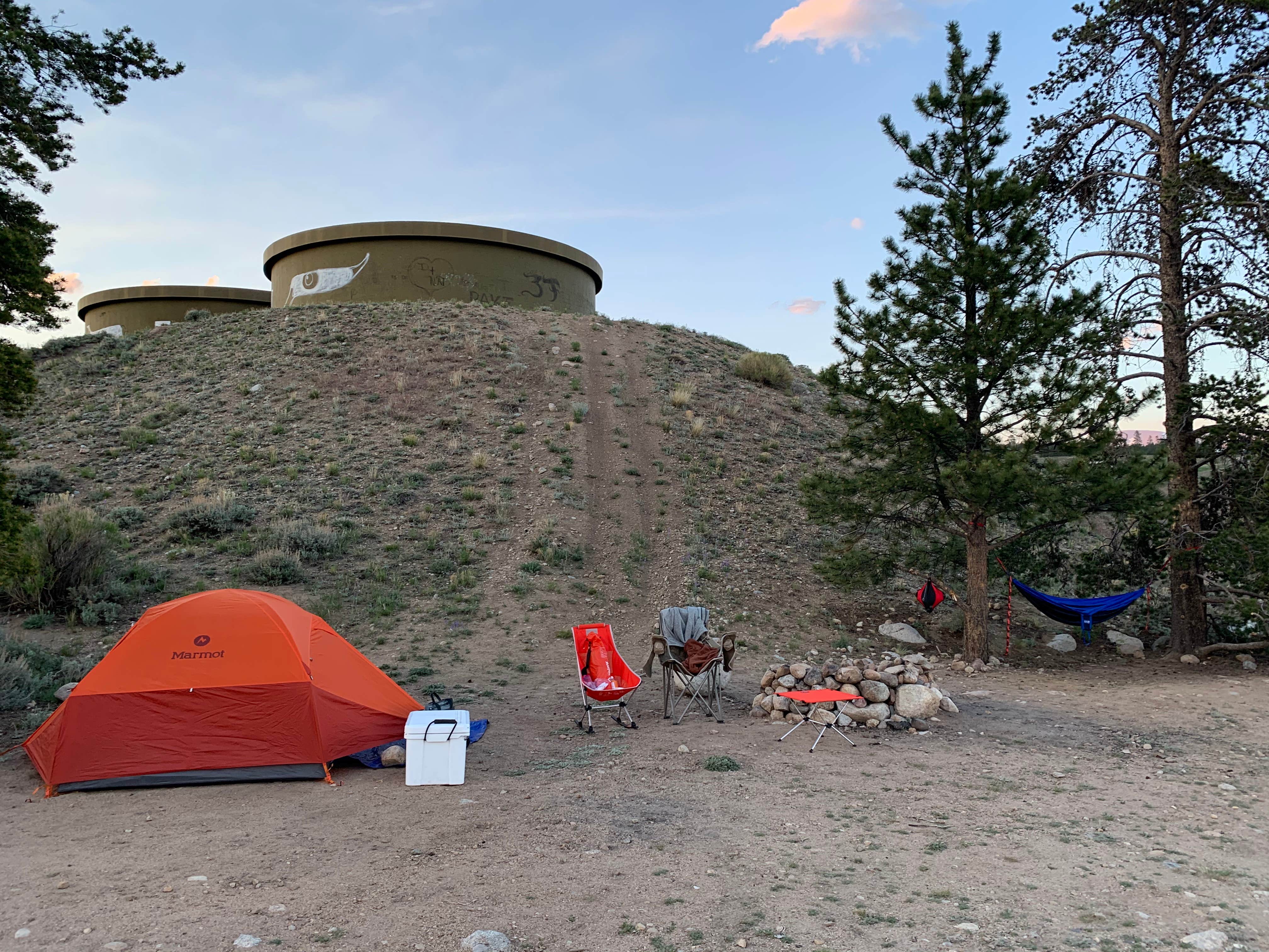 Brielle E.'s photo of a dispersed camping area at Twin Lakes View Dispersed near Climax, CO