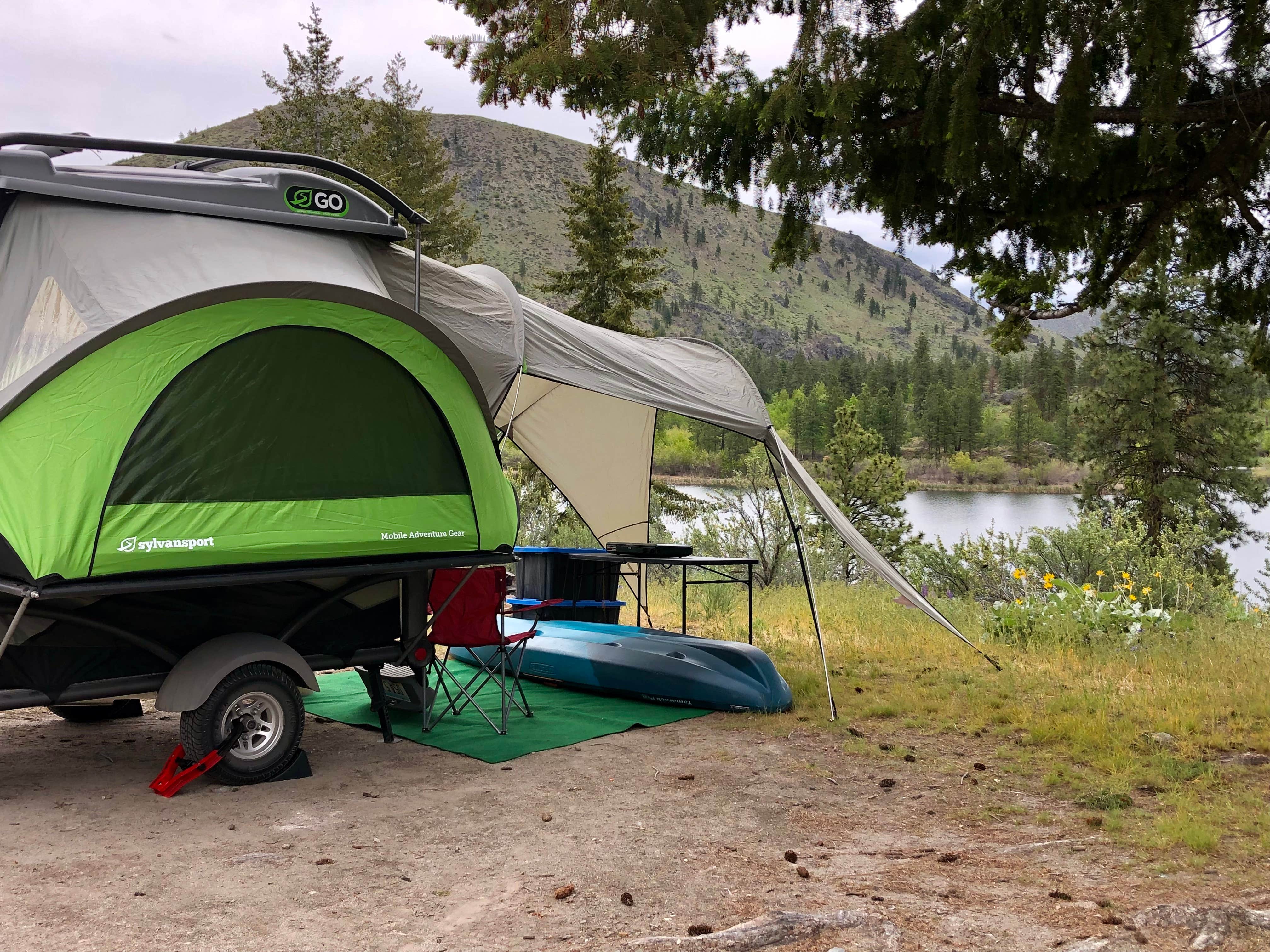 Christine R.'s photo of tent camping at Antilon Lake Campground near Ardenvoir, WA