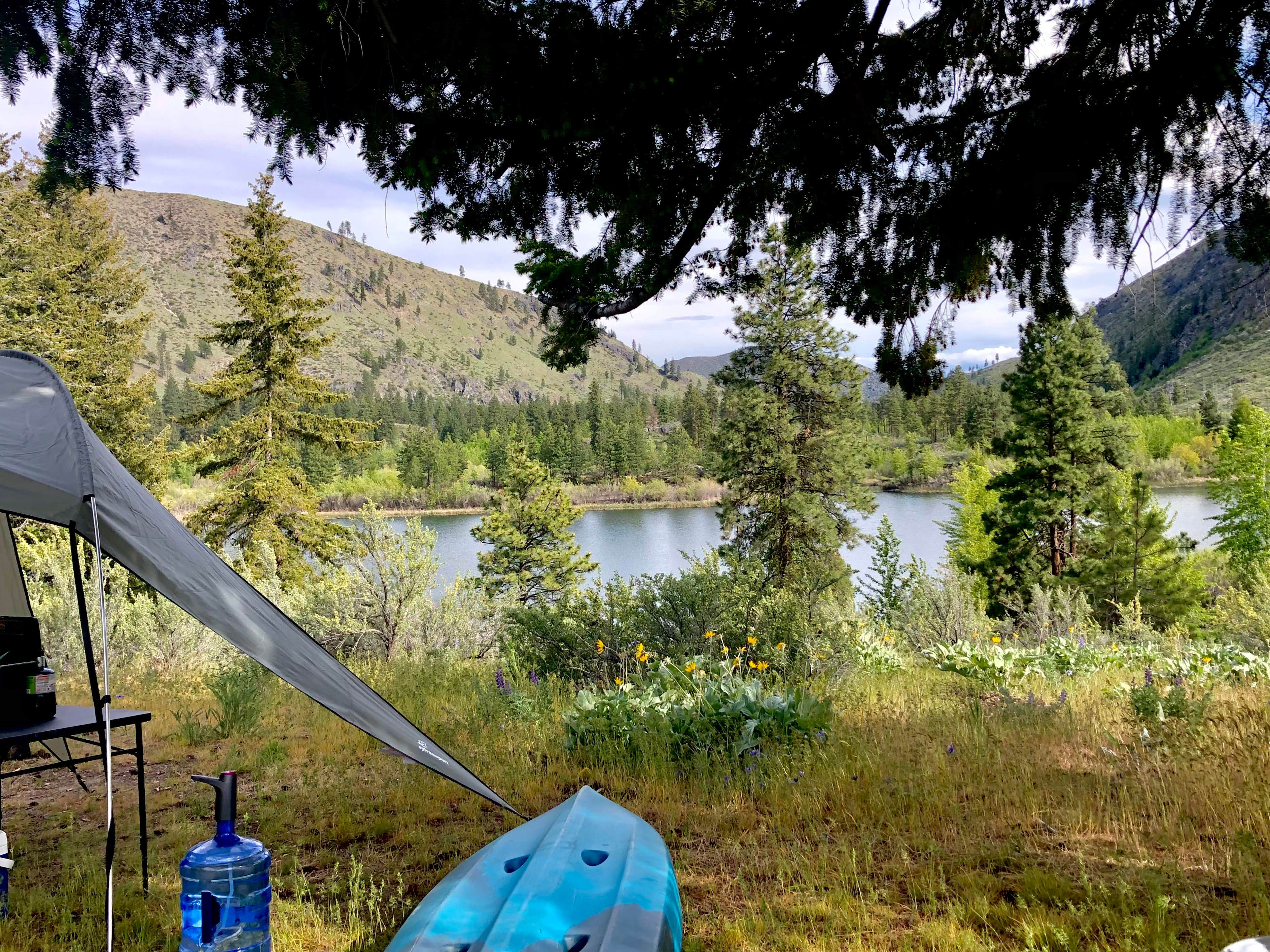 Christine R.'s photo of tent camping at Antilon Lake Campground near Chelan, WA