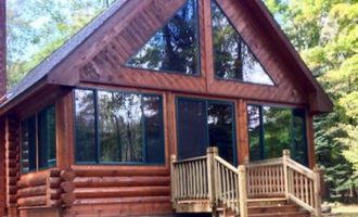 Camping near Manton Trails RV Park, Hotel & Campground: Rainbow Jim Legacy Cabin, Fife Lake, Michigan