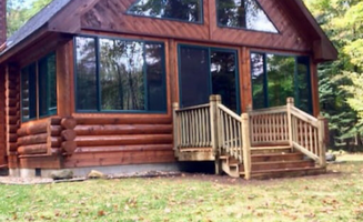 Kathryn H.'s photo of a cabin at Rainbow Jim Legacy Cabin near Arcadia, MI