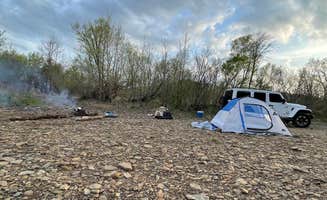 Lacey T.'s photo of tent camping at Riverfield Acreage- White River near Greenland, AR