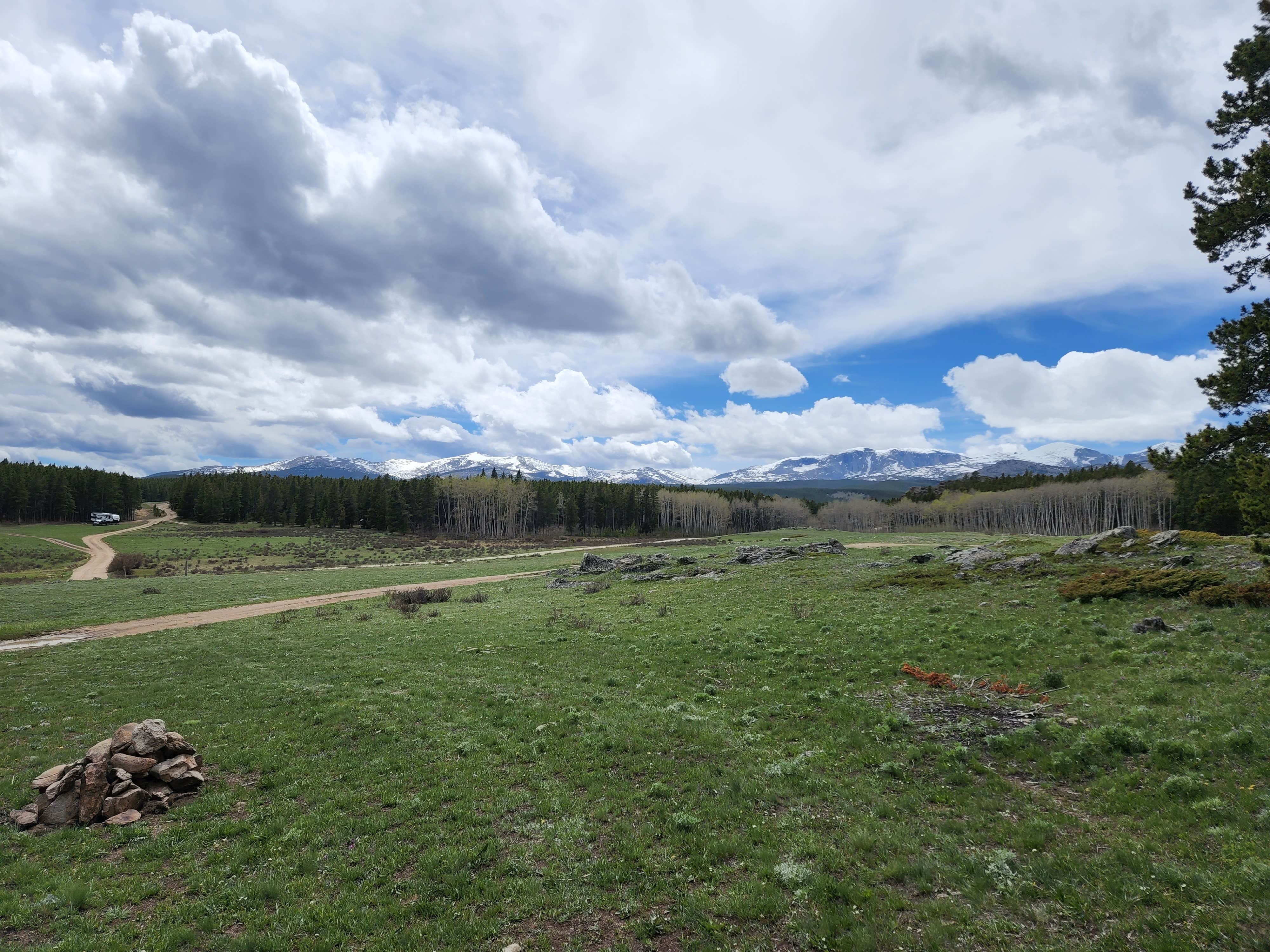 Chelsey R.'s photo of a dispersed camping area at Circle Road Dispersed Camping near Sheridan, WY