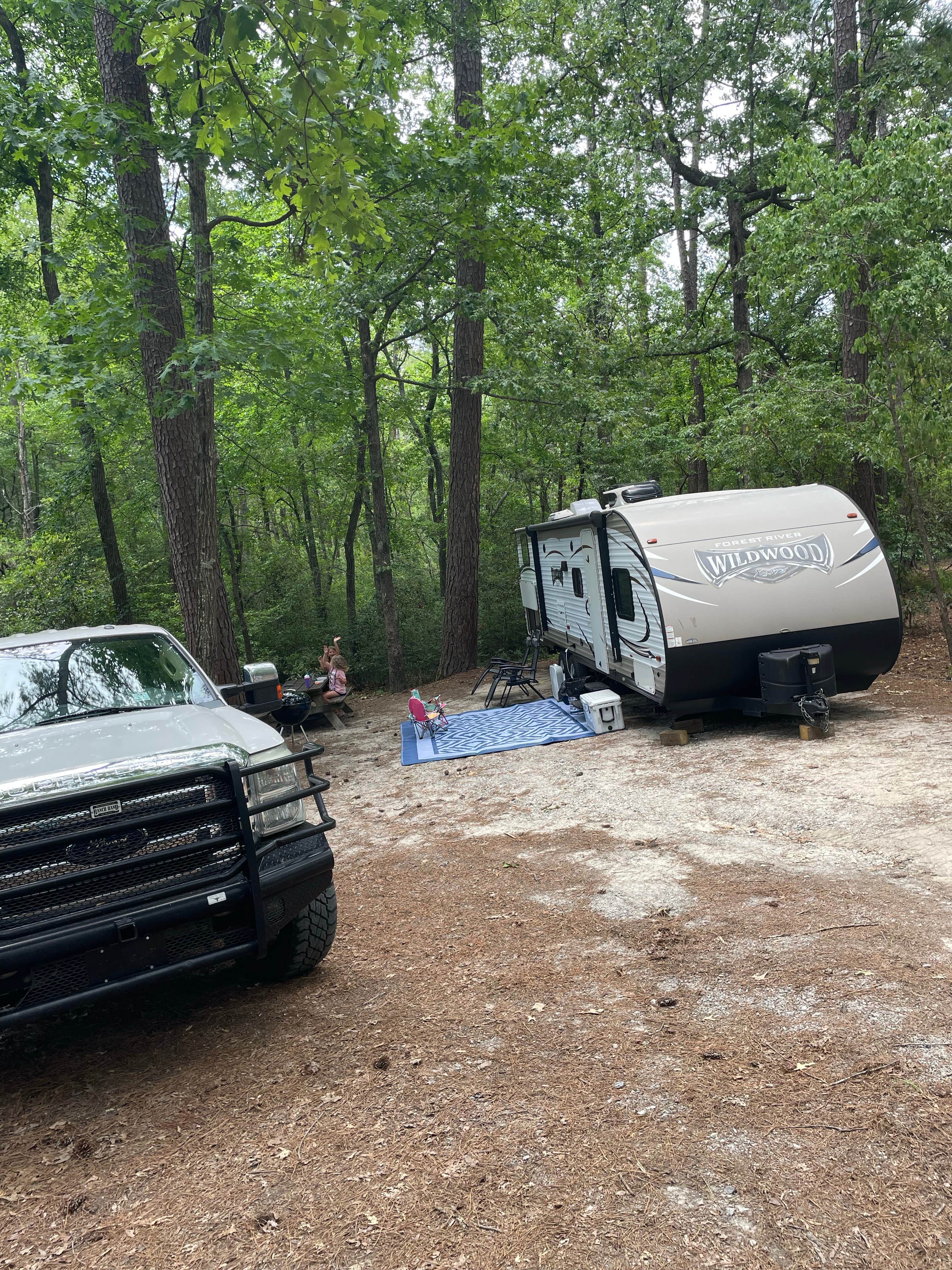 emily's photo of rv camping at Sesquicentennial State Park Campground near Elgin, SC