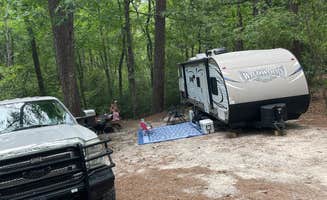 emily's photo of rv camping at Sesquicentennial State Park Campground near Columbia, SC