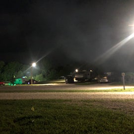 RV area at night.