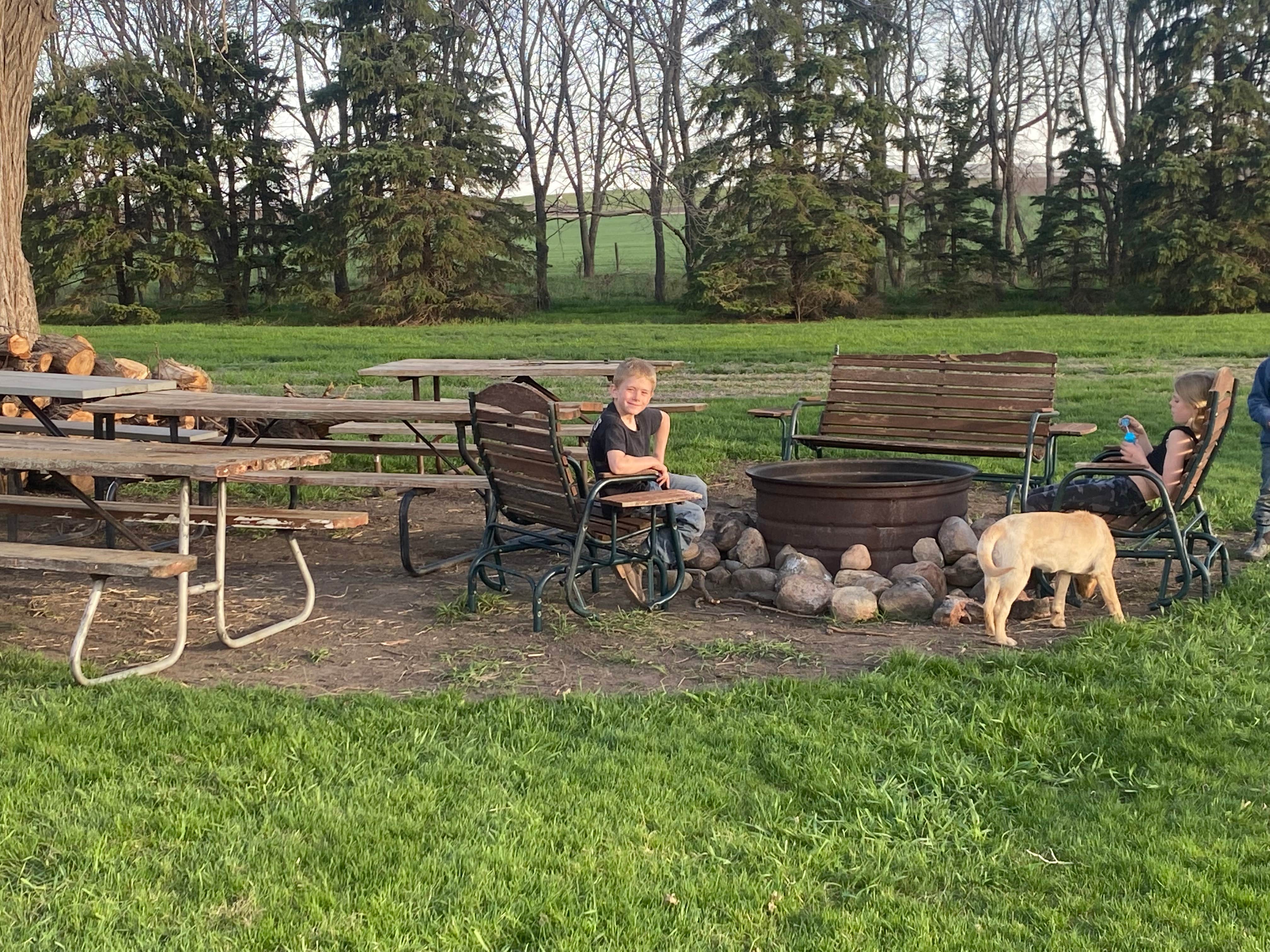 Sarah C.'s photo of camping with pets at Requine and Relax, LLC near Mitchell, SD