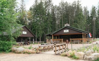 Alex & Lauren K.'s photo of a cabin at Wilderness Campground at Heart Lake near Speculator, NY